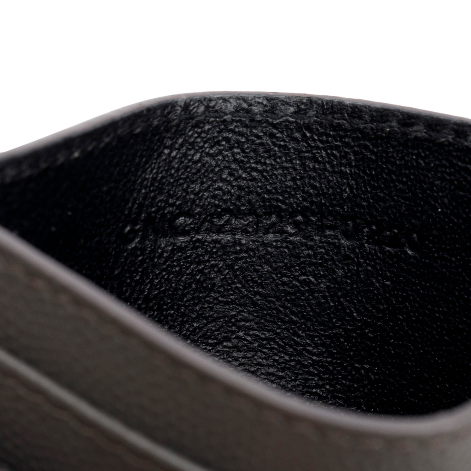 Saint Laurent 2020 Grey Grain de Poudre Cassandre Matelasse Card Case