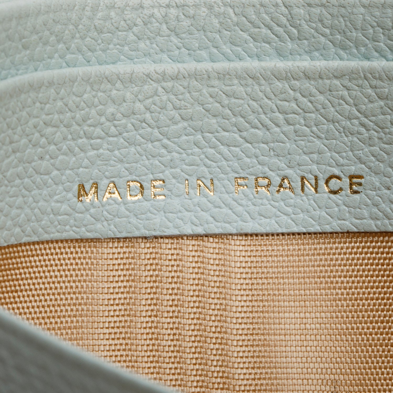 Chanel Vintage Light Blue Caviar Leather Interlocking CC Logo Card Holder