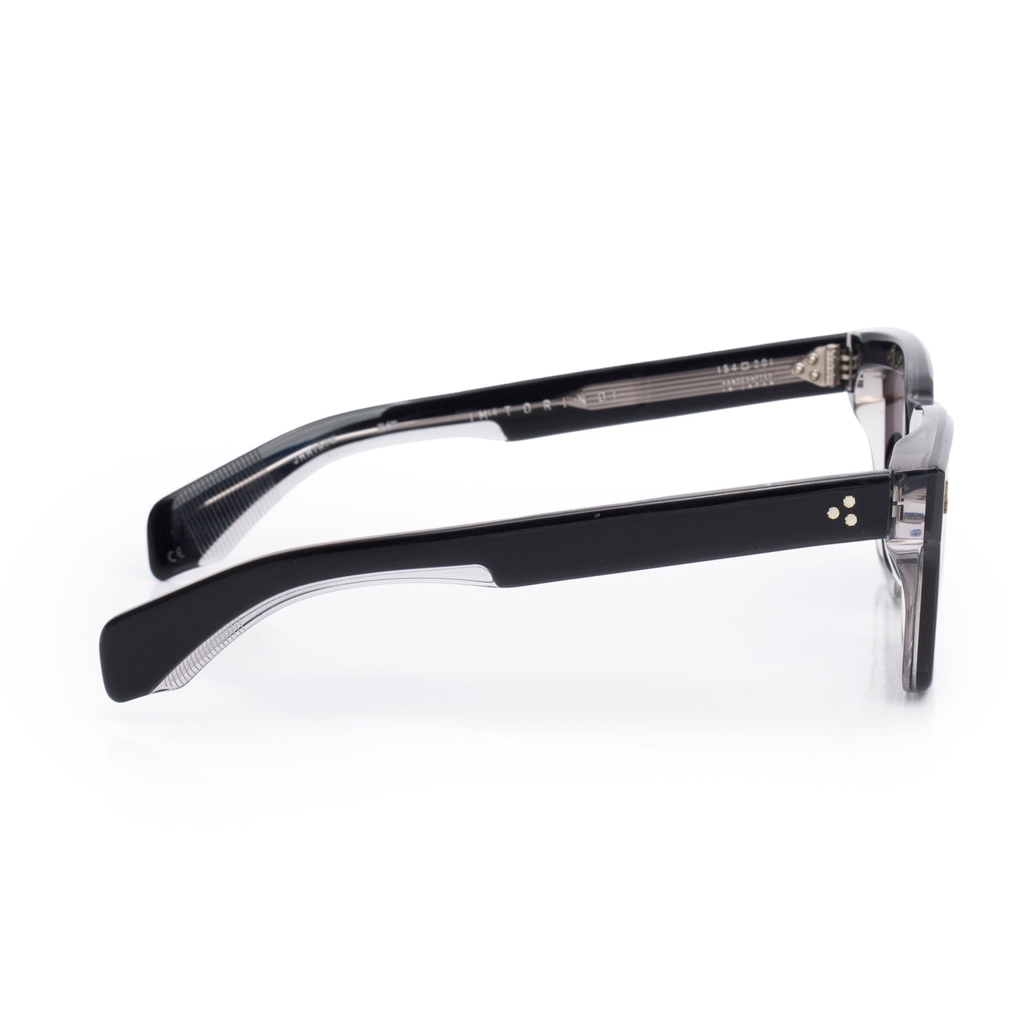 Jacques Marie Mage JMMTR7W Black Acetate Torino Square Tinted Sunglasses