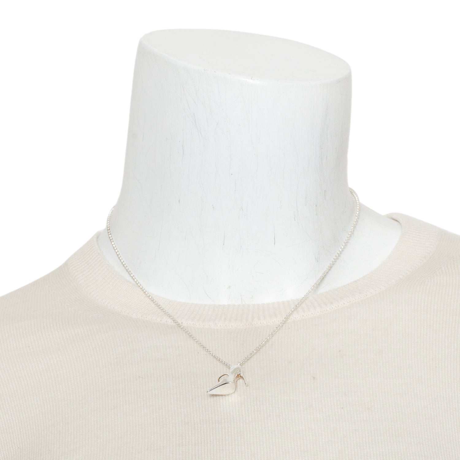 Tous Sterling Silver Manolo Blahnik Shoe Pendant Necklace