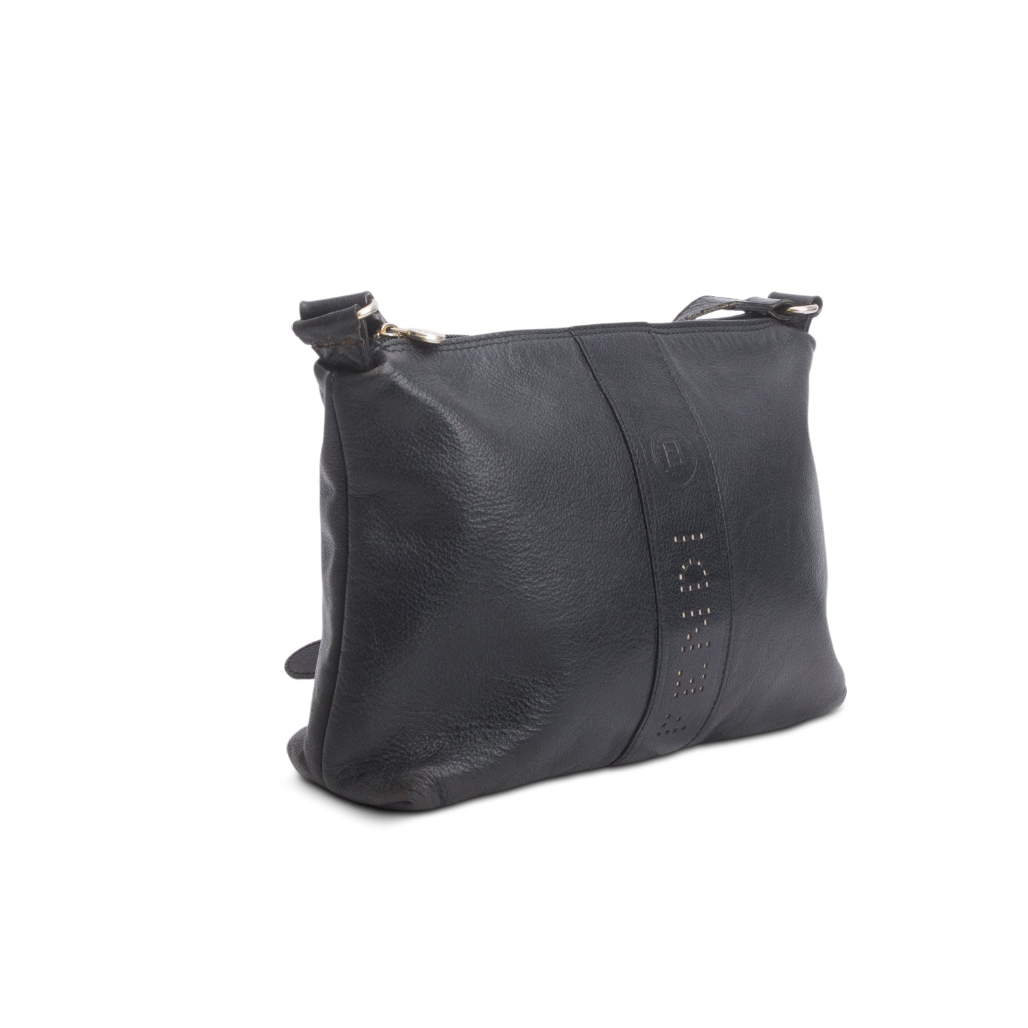 Fendi Vintage Black Leather Crossbody Bag