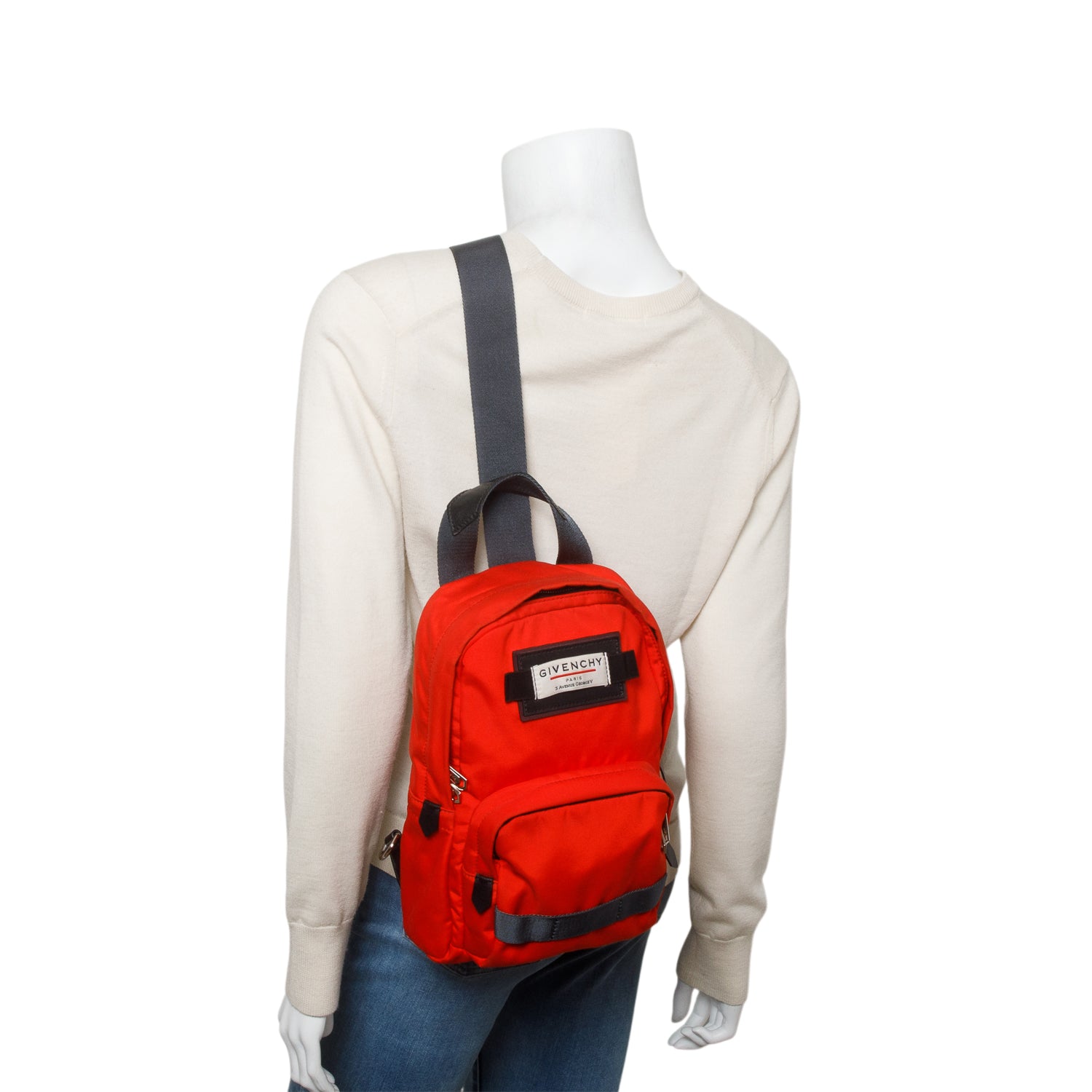 Givenchy Red Nylon Downtown Sling Bag