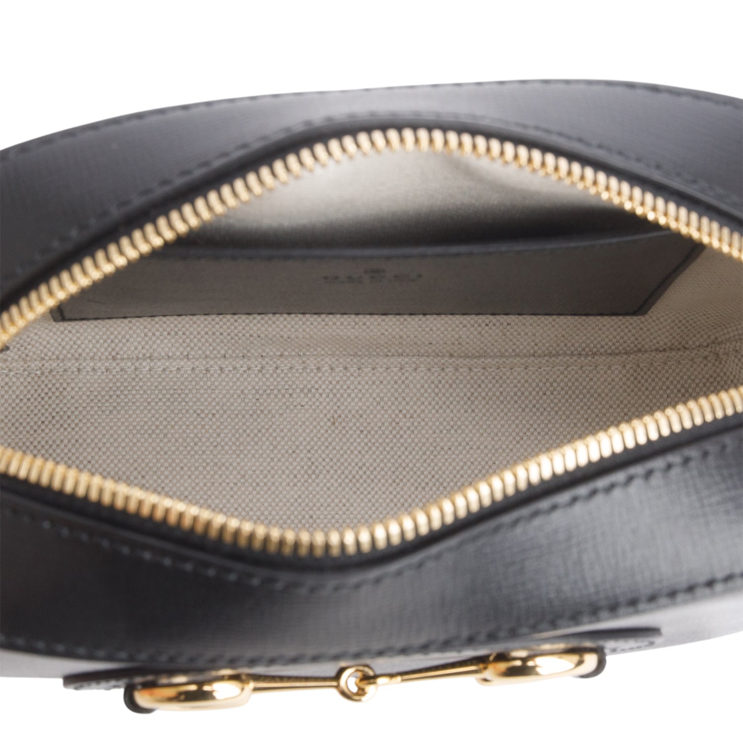 Gucci Black Calfskin Mini Horsebit 1955 Camera Shoulder Bag