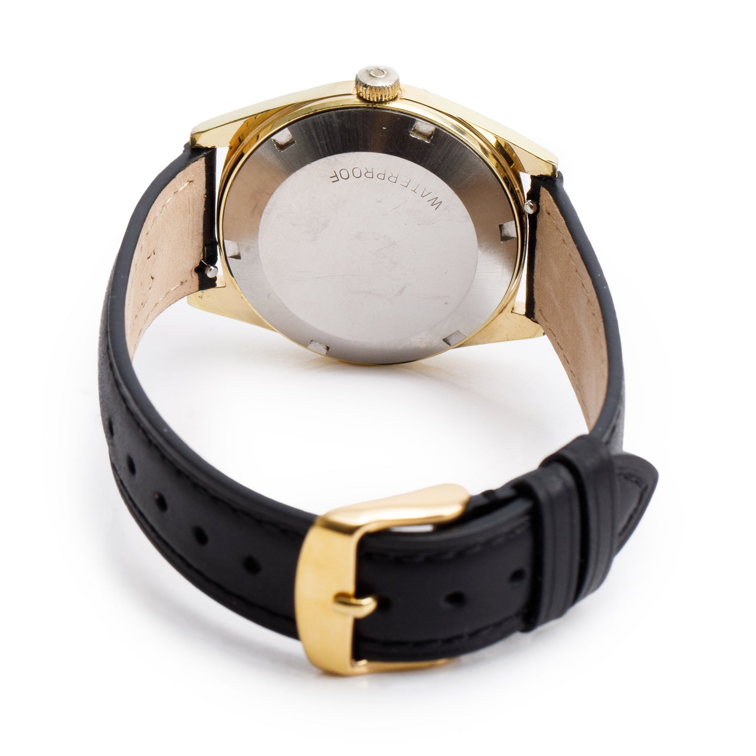 Omega Vintage Gold Plated Stainless Steel Geneve 34 MM Automatic Watch