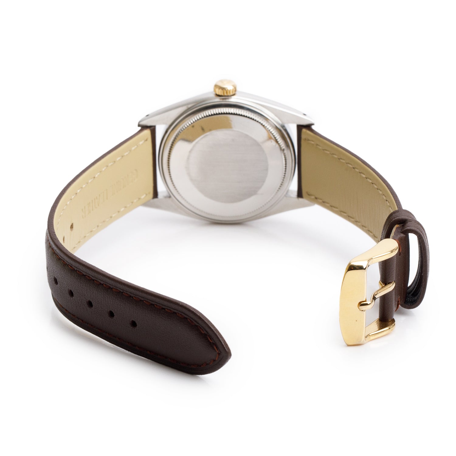 Rolex Stainless Steel & 18k Yellow Gold Datejust 36 MM Watch Gold Dial 16013