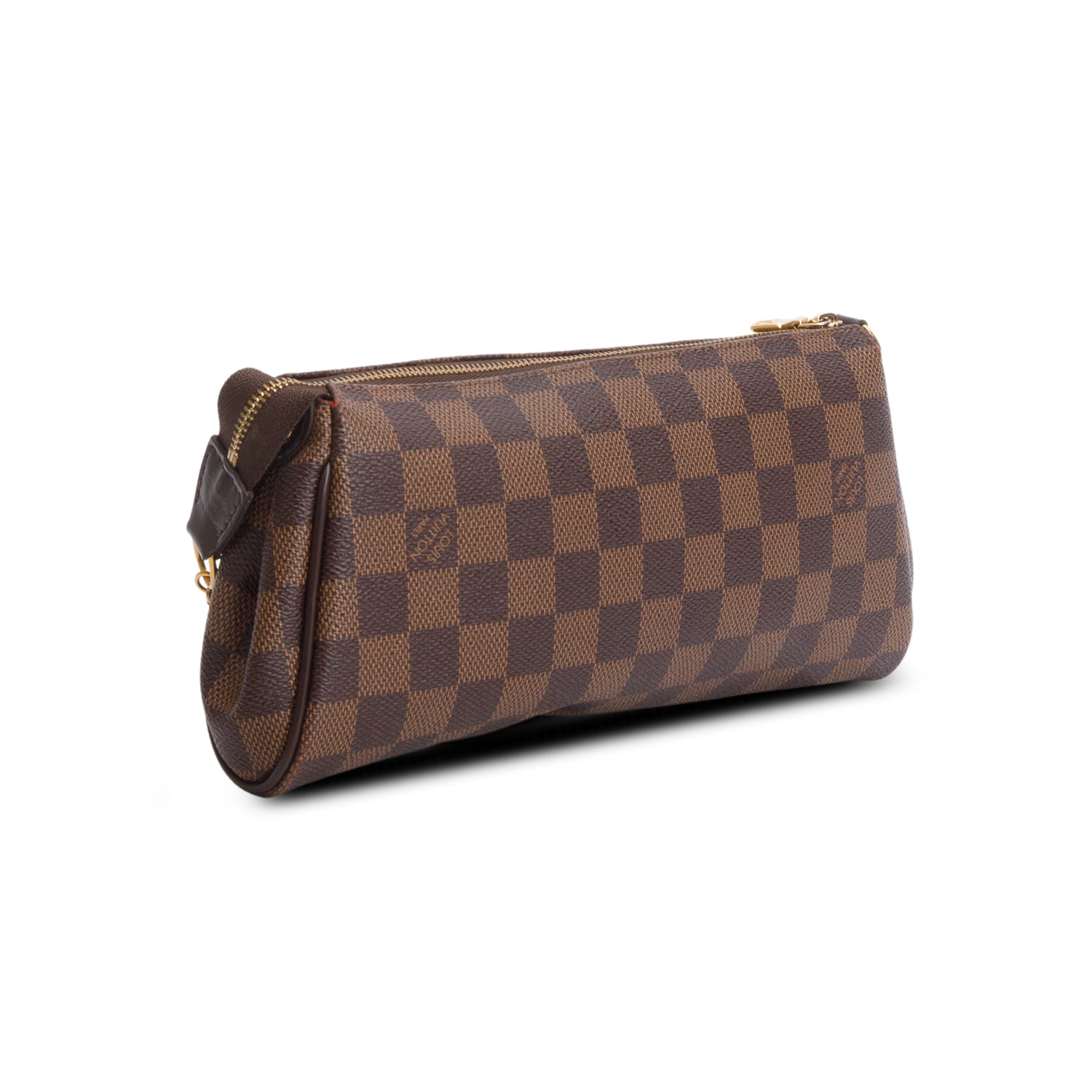 Louis Vuitton Damier Ebene Eva Clutch w/ Box & Straps