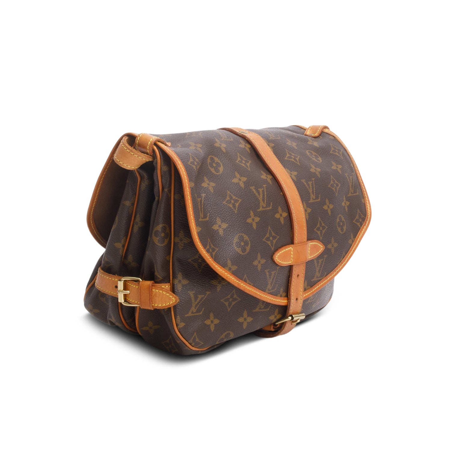 Louis Vuitton Vintage Monogram Saumur 25 Crossbody Bag