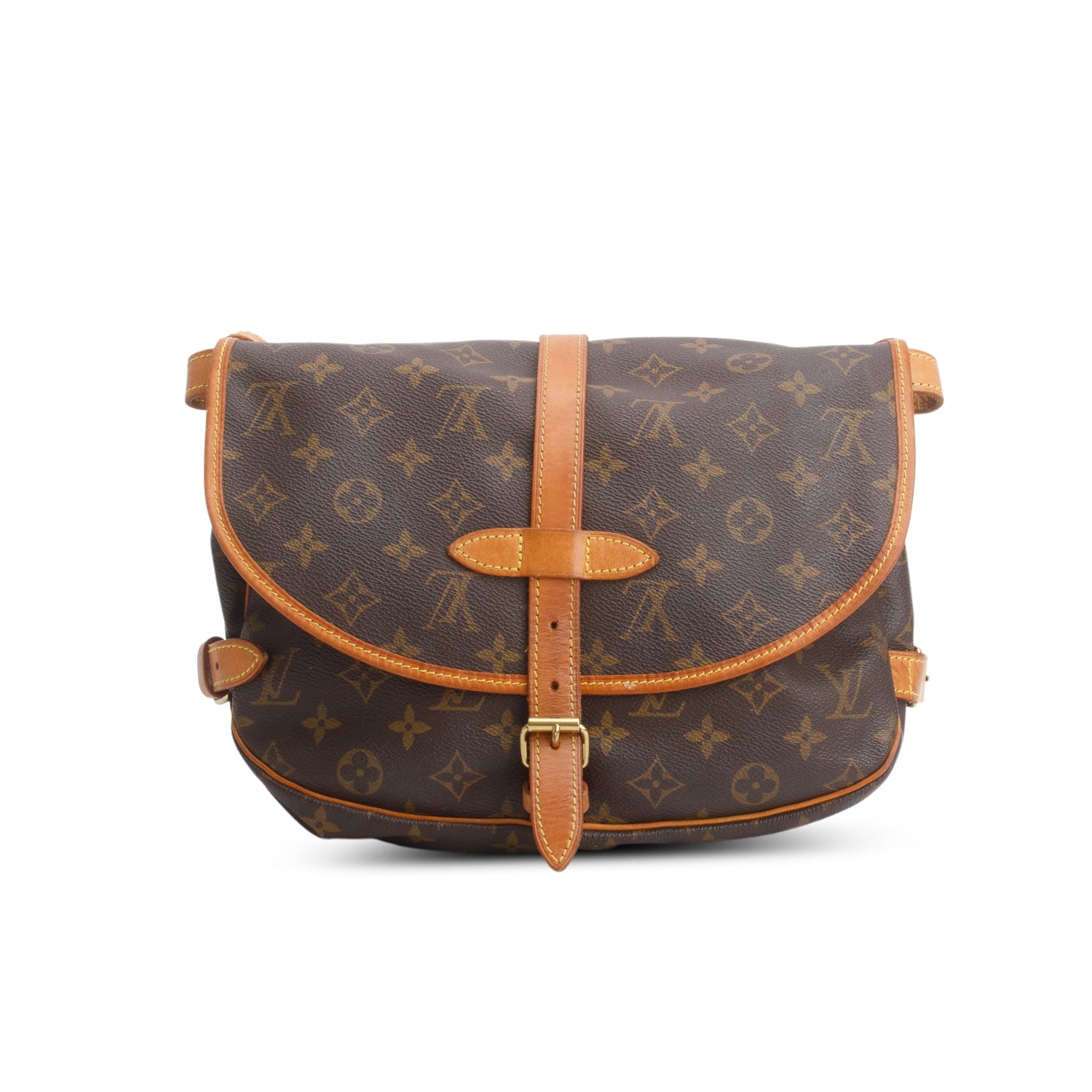Louis Vuitton Vintage Monogram Saumur 25 Crossbody Bag