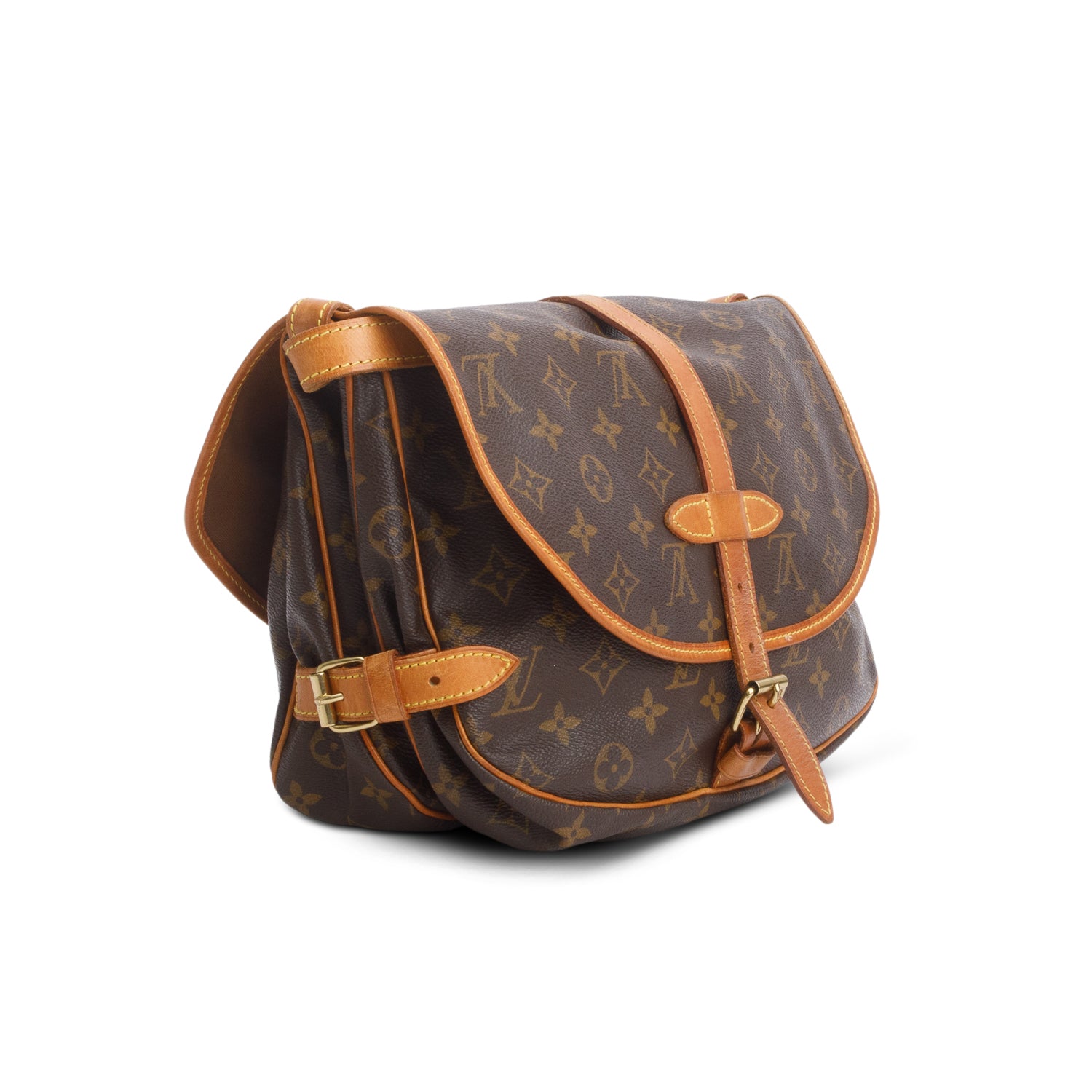 Louis Vuitton Vintage Monogram Saumur 25 Crossbody Bag