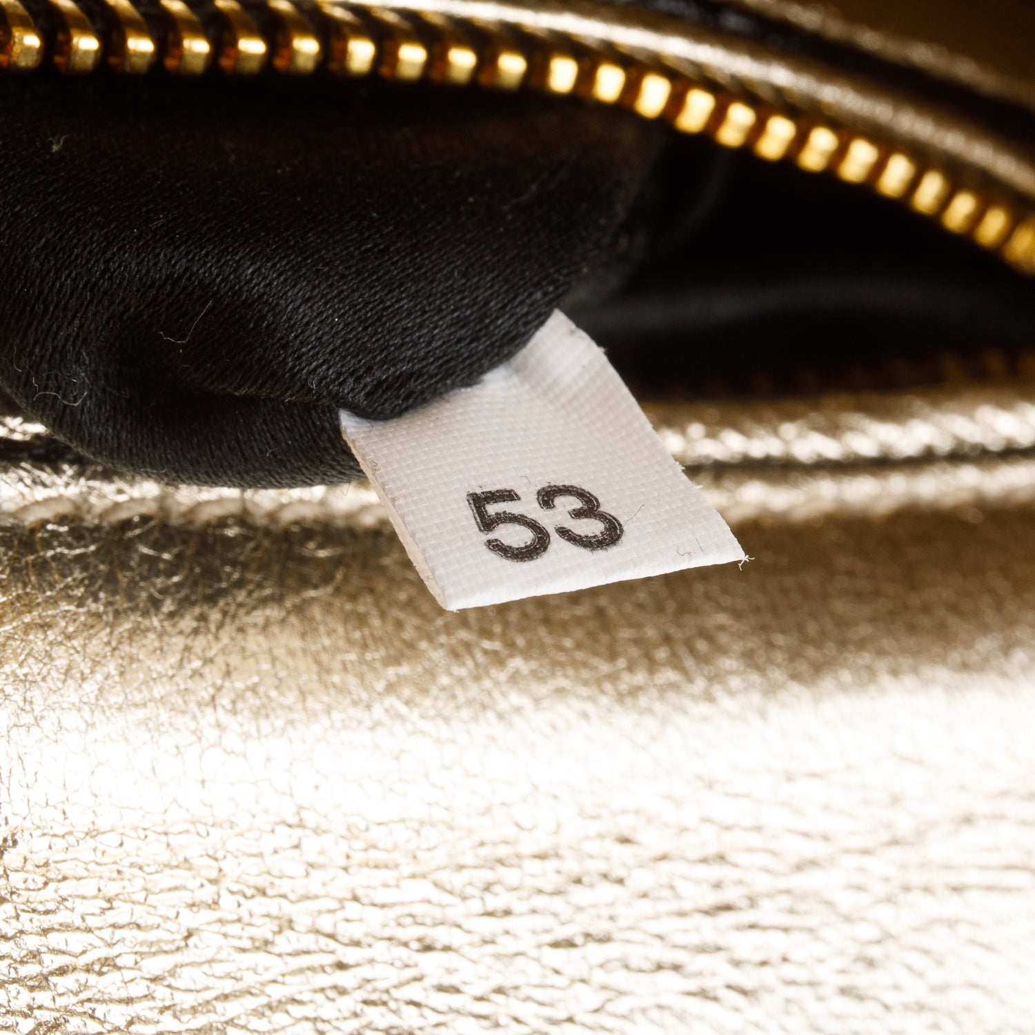 Miu Miu Metallic Gold Leather Madras Convertible Top Handle Bag w/ Strap