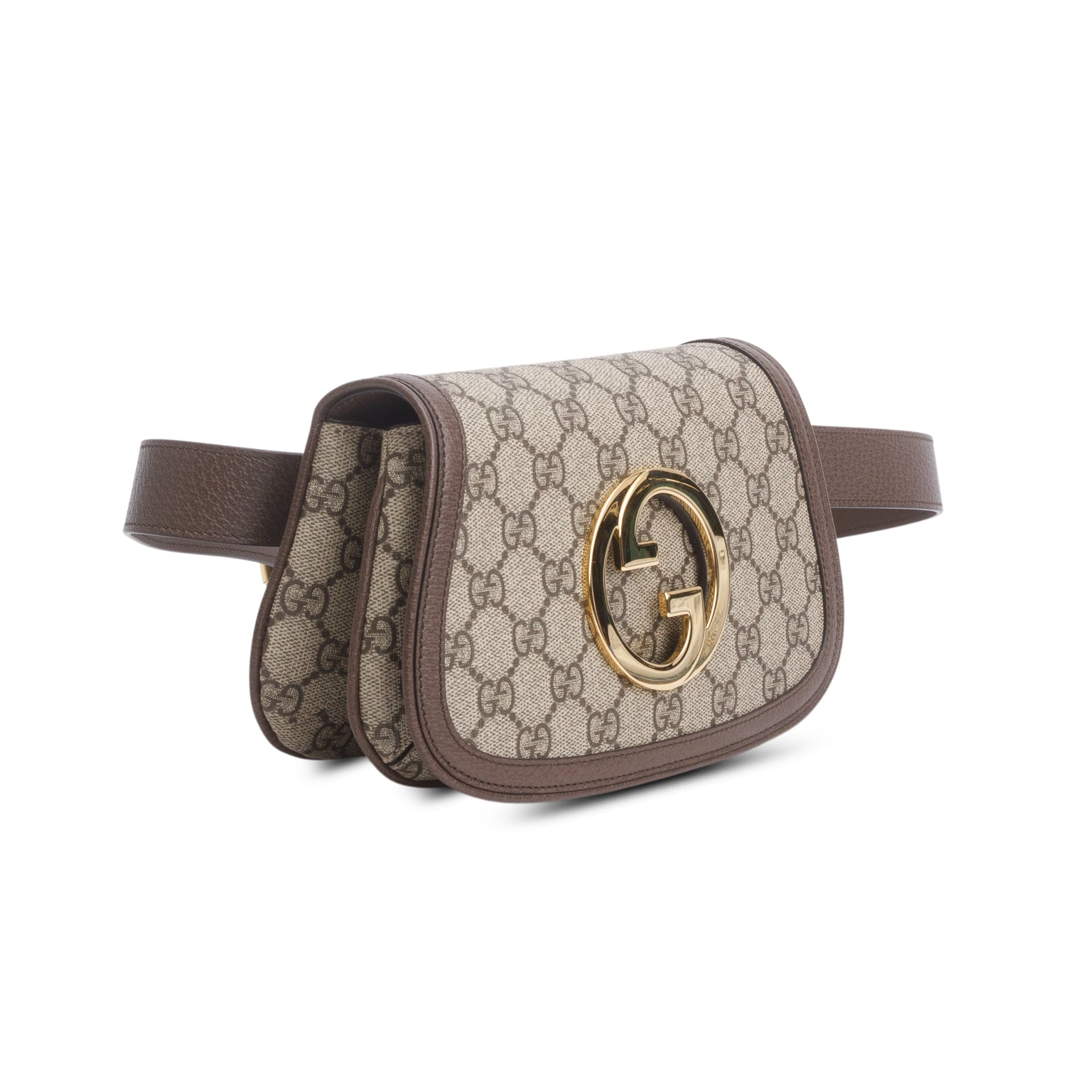 Gucci GG Supreme Monogram Textured Dollar Calfskin Blondie Belt Bag