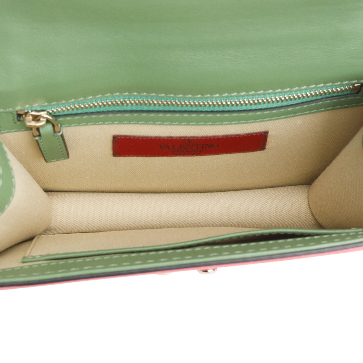 Valentino Multicolor Leather Rockstud Glam Lock Bag