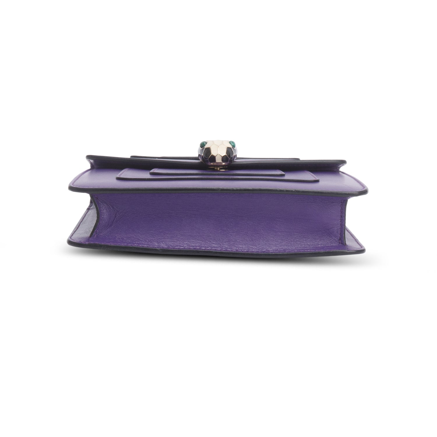 Bulgari Purple Calfskin Serpenti Forever Crossbody Bag