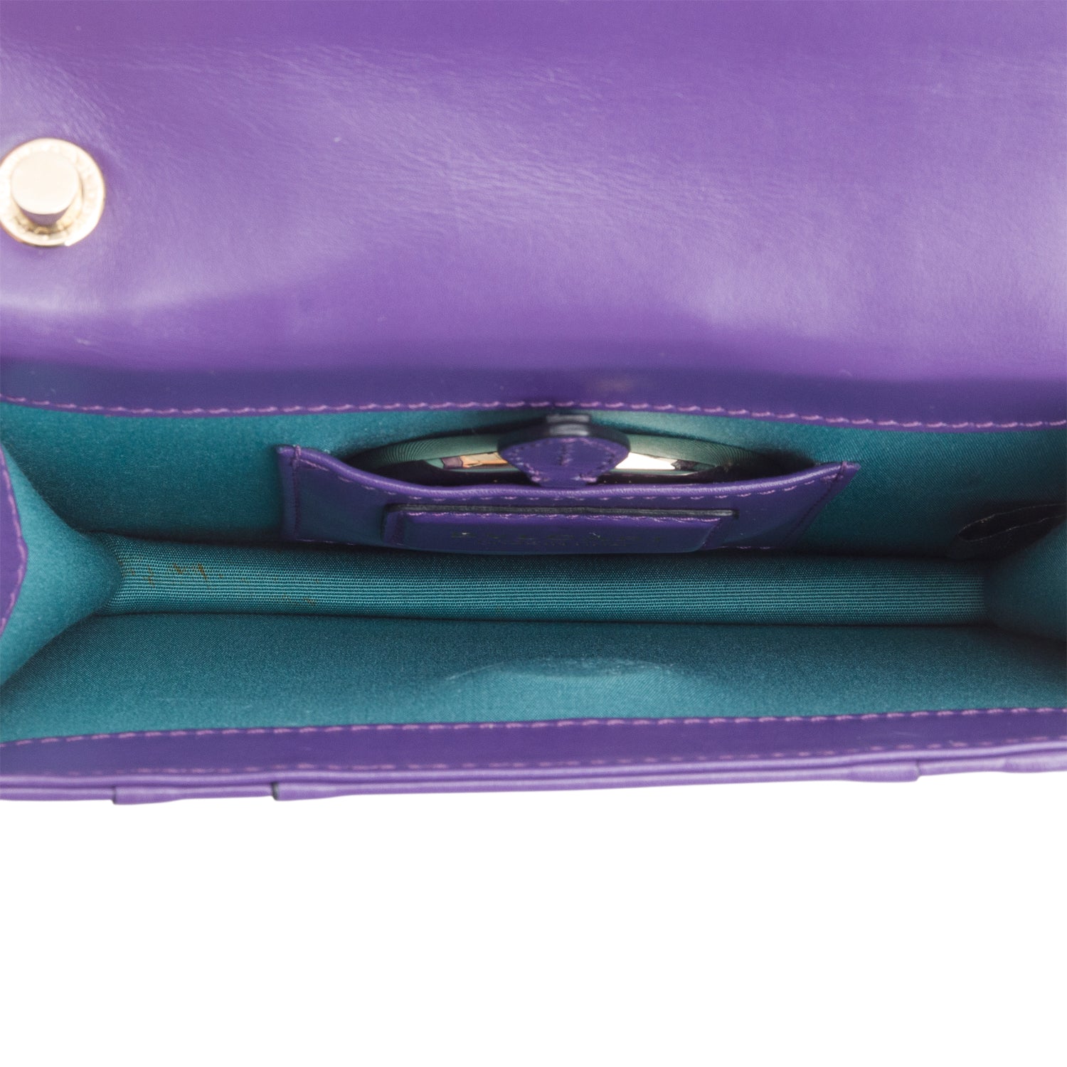 Bulgari Purple Calfskin Serpenti Forever Crossbody Bag