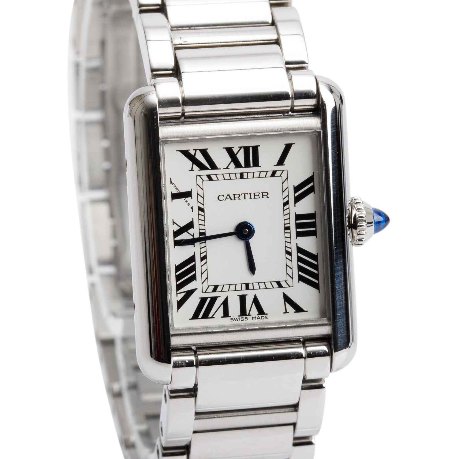Cartier 2025 Stainless Steel Tank Must de Cartier Quartz Watch, Small Model 4322 w/ Box & Papers