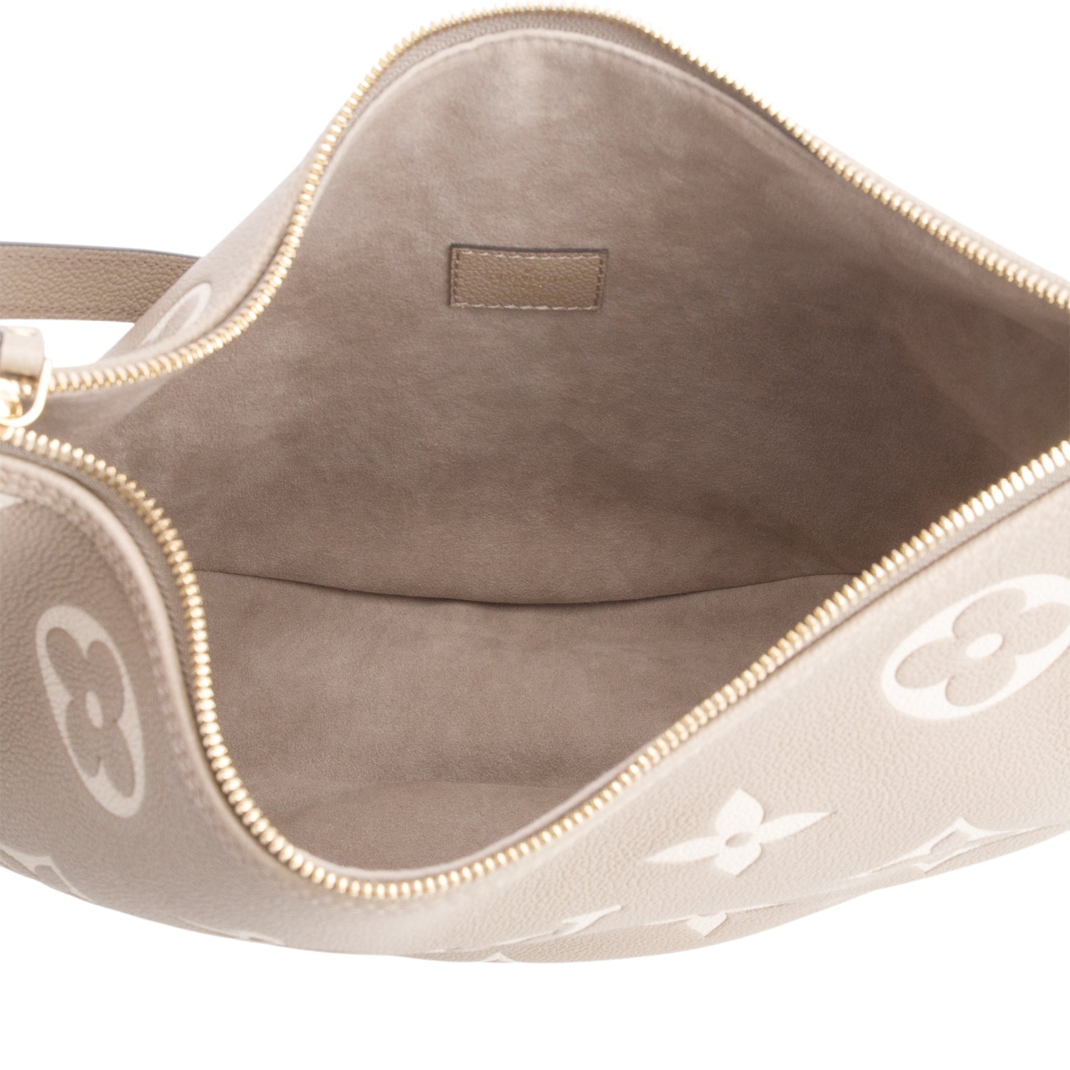 Louis Vuitton 2025 Beige Empreinte Monogram Giant Loop Hobo w/ Straps, Pouch & Receipt