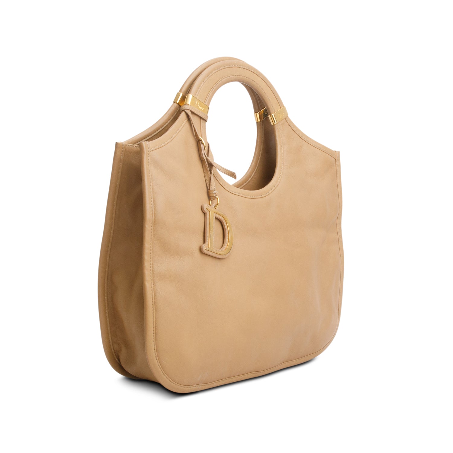 Christian Dior Brown Leather Diorita Hobo