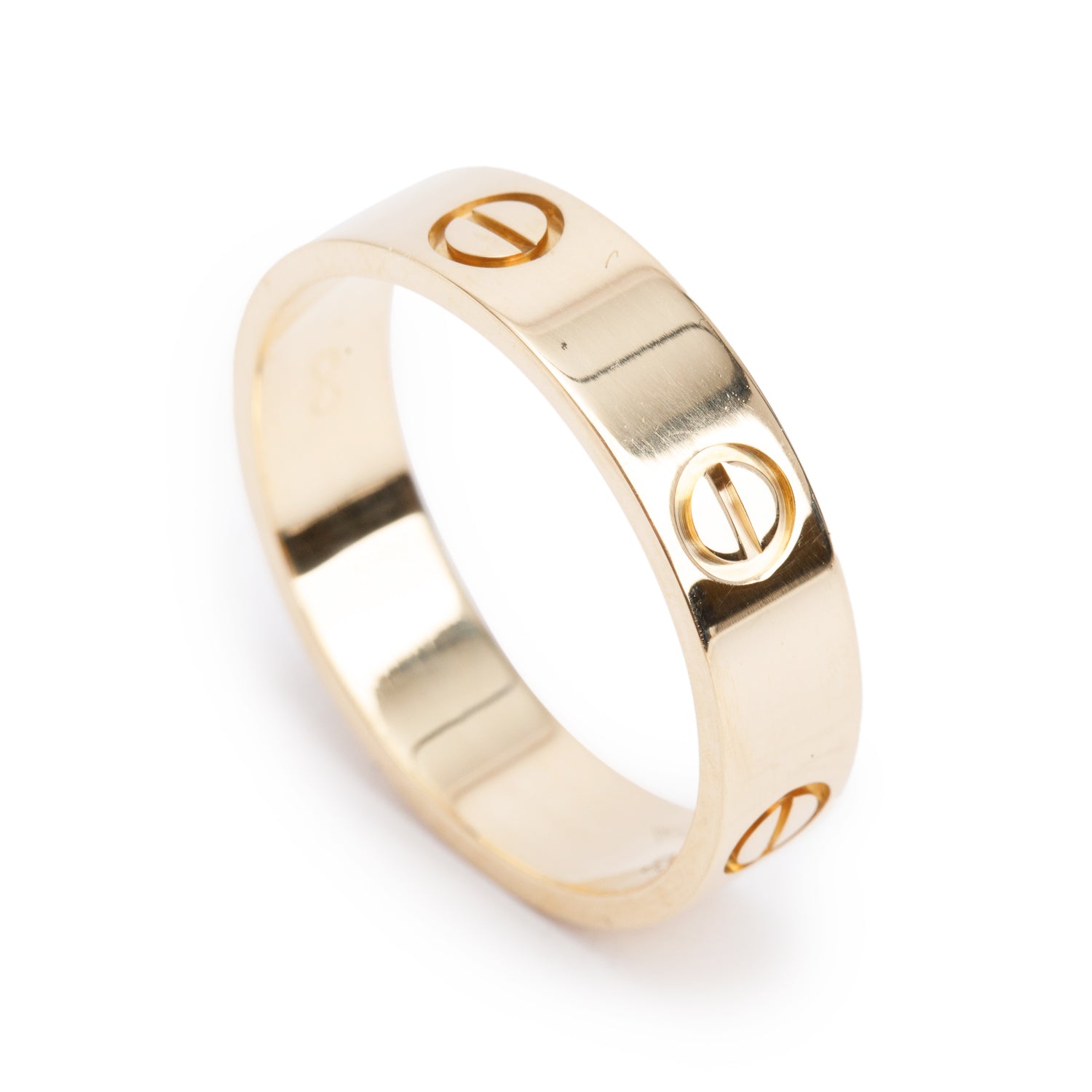 Cartier 18k Yellow Gold 5.5 MM Love Ring, Classic Model, Size 63 10.5