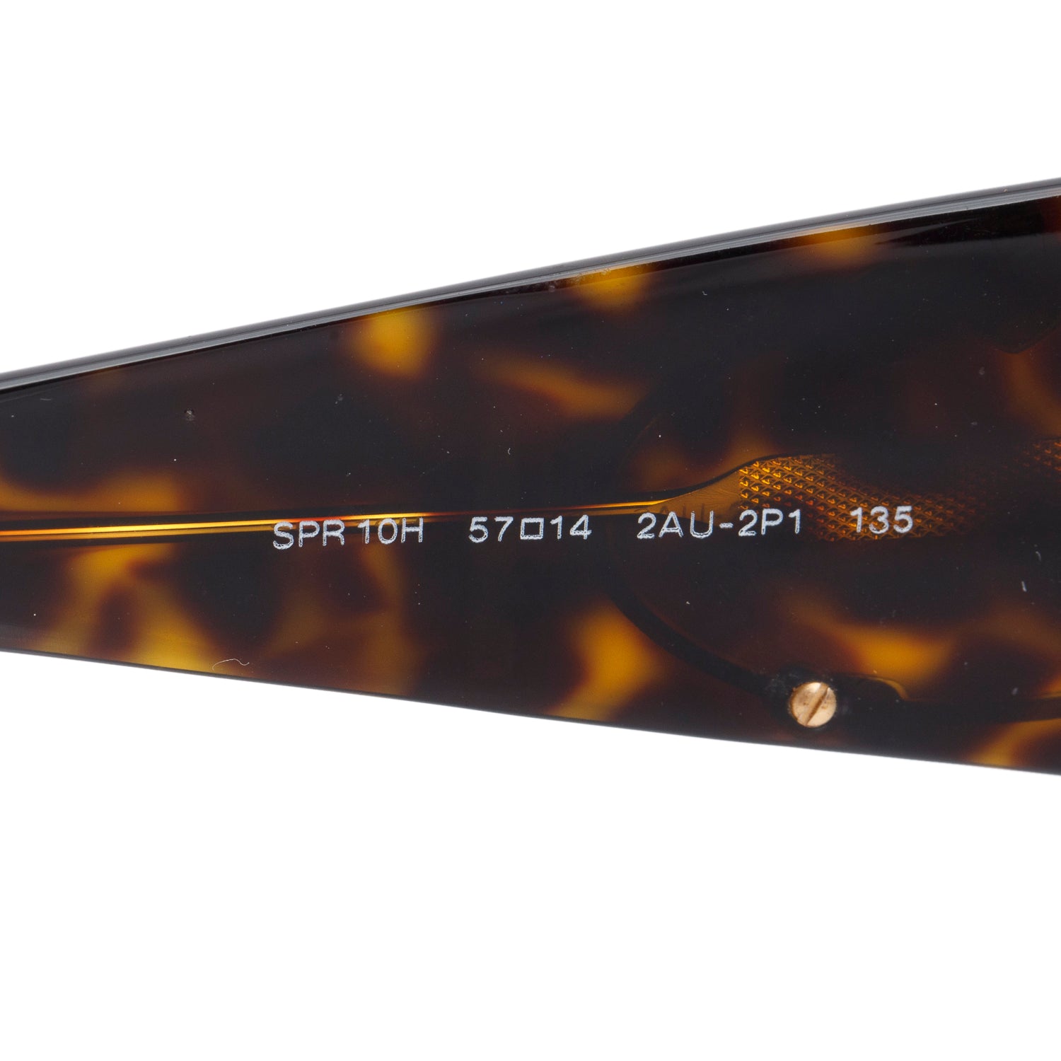 Prada SPR10H Tortoise Acetate Rectangle Sunglasses w/ Case & Box