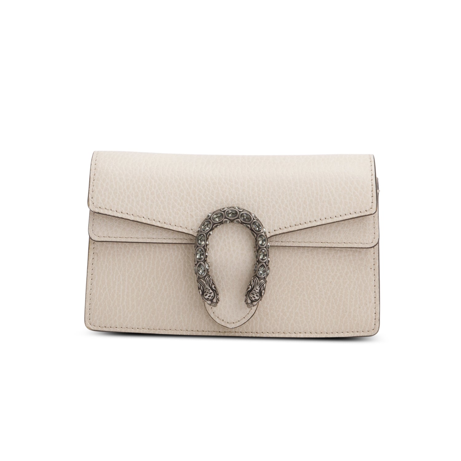 Gucci Cream Calfskin Leather Super Mini Dionysus Bag