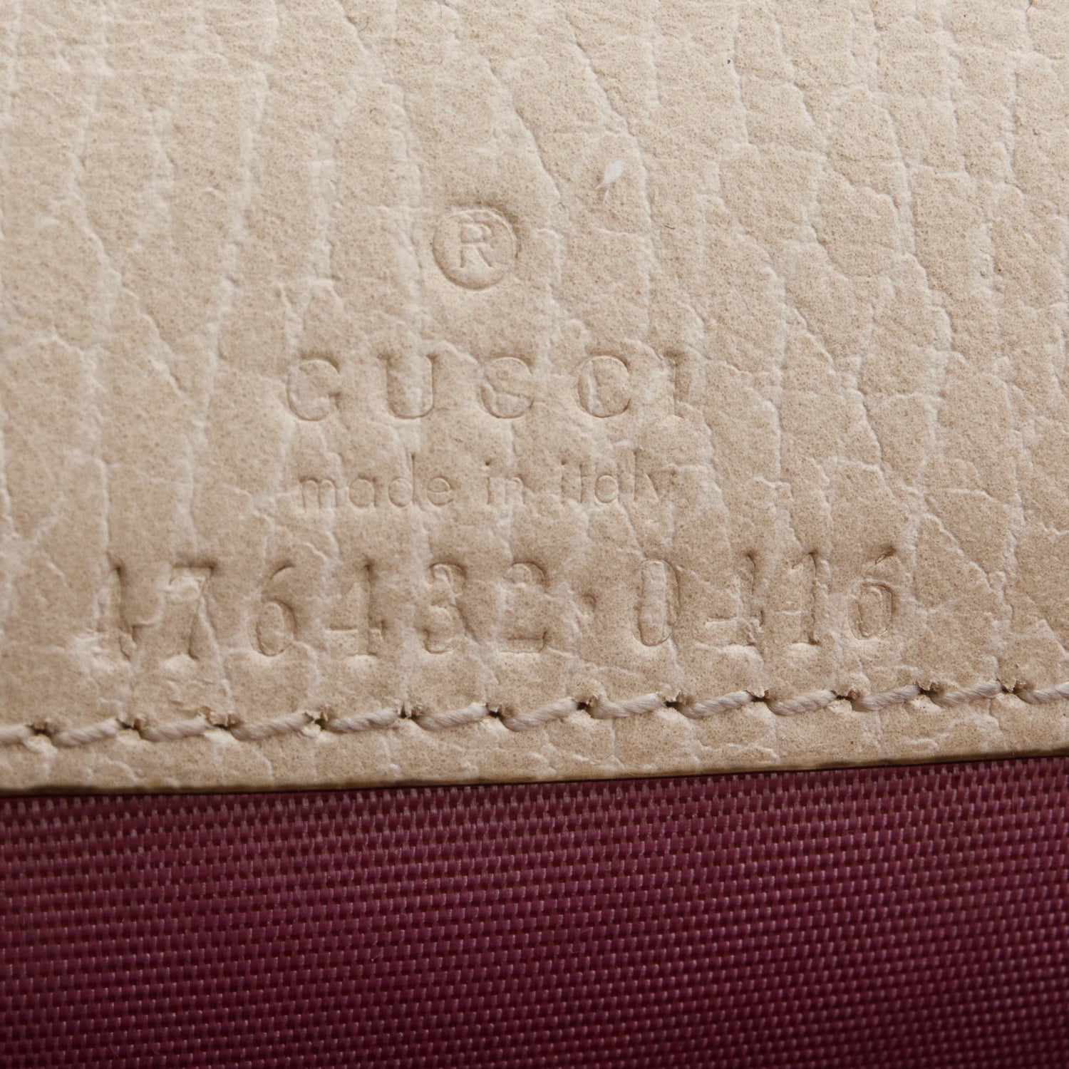 Gucci Cream Calfskin Leather Super Mini Dionysus Bag