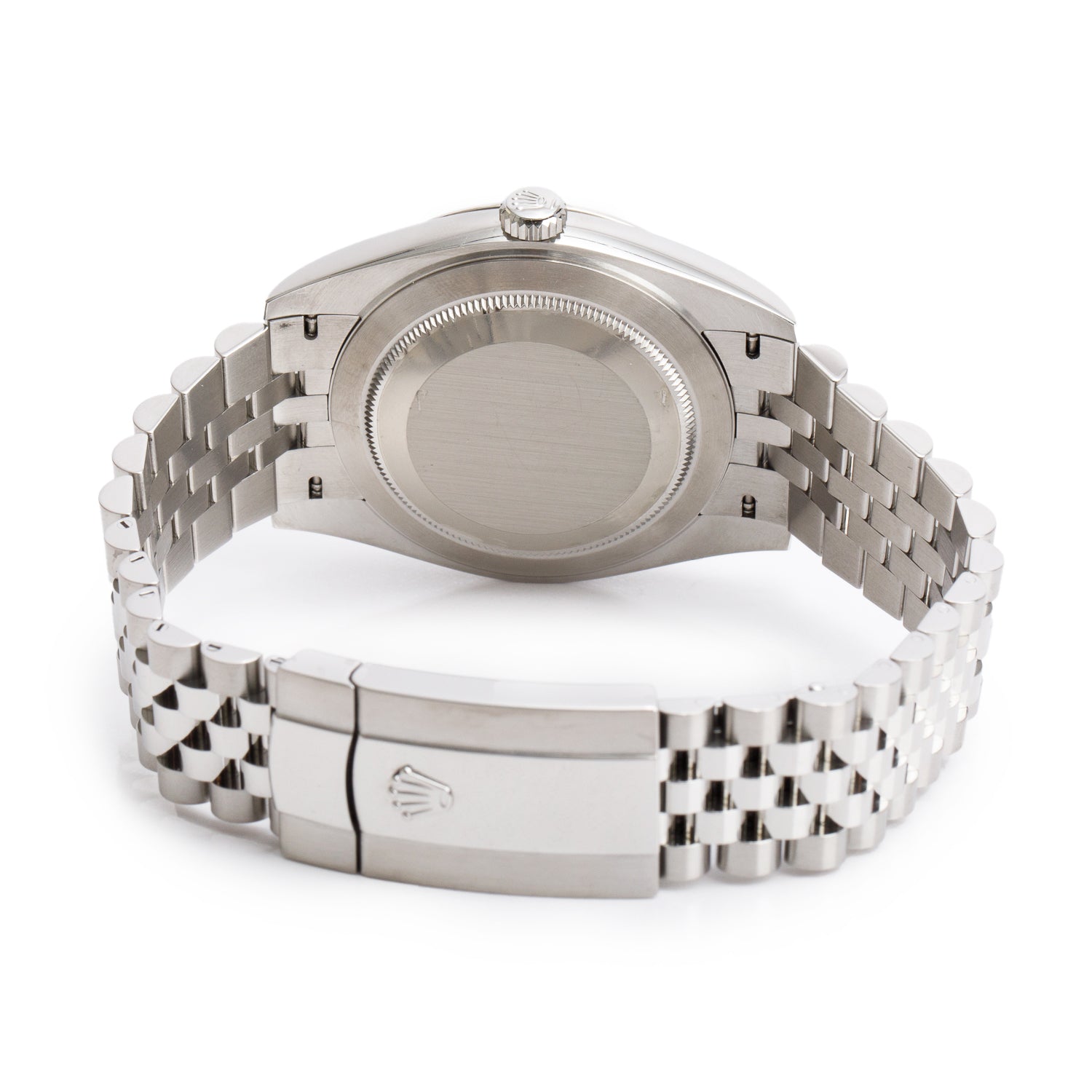 Rolex Stainless Steel Oyster Perpetual Datejust 41 MM Watch Grey Diamond Dial 126334 w/ Box