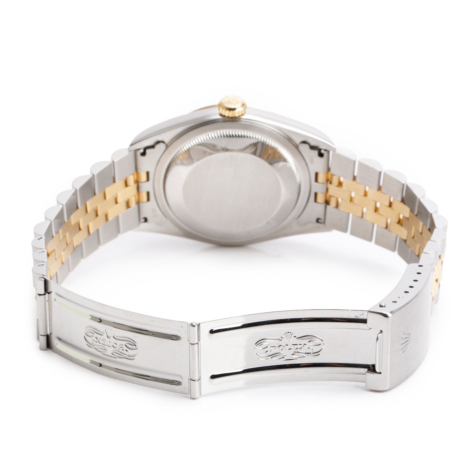 Rolex Stainless Steel & 18k Yellow Gold Datejust 36 MM Watch Gold Diamond Dial 16233 w/ Box & Papers