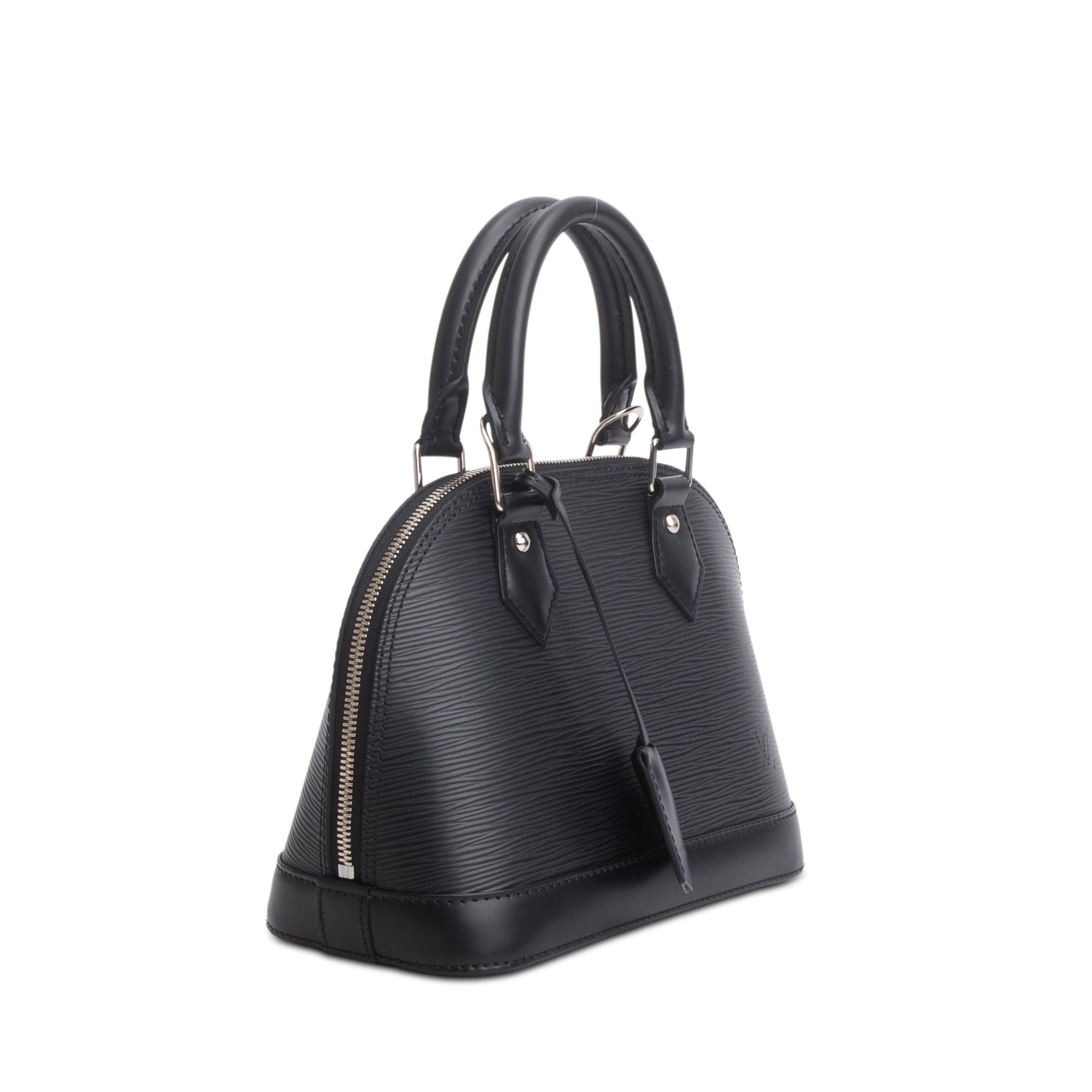 Louis Vuitton Black Epi Leather Alma BB w/ Strap
