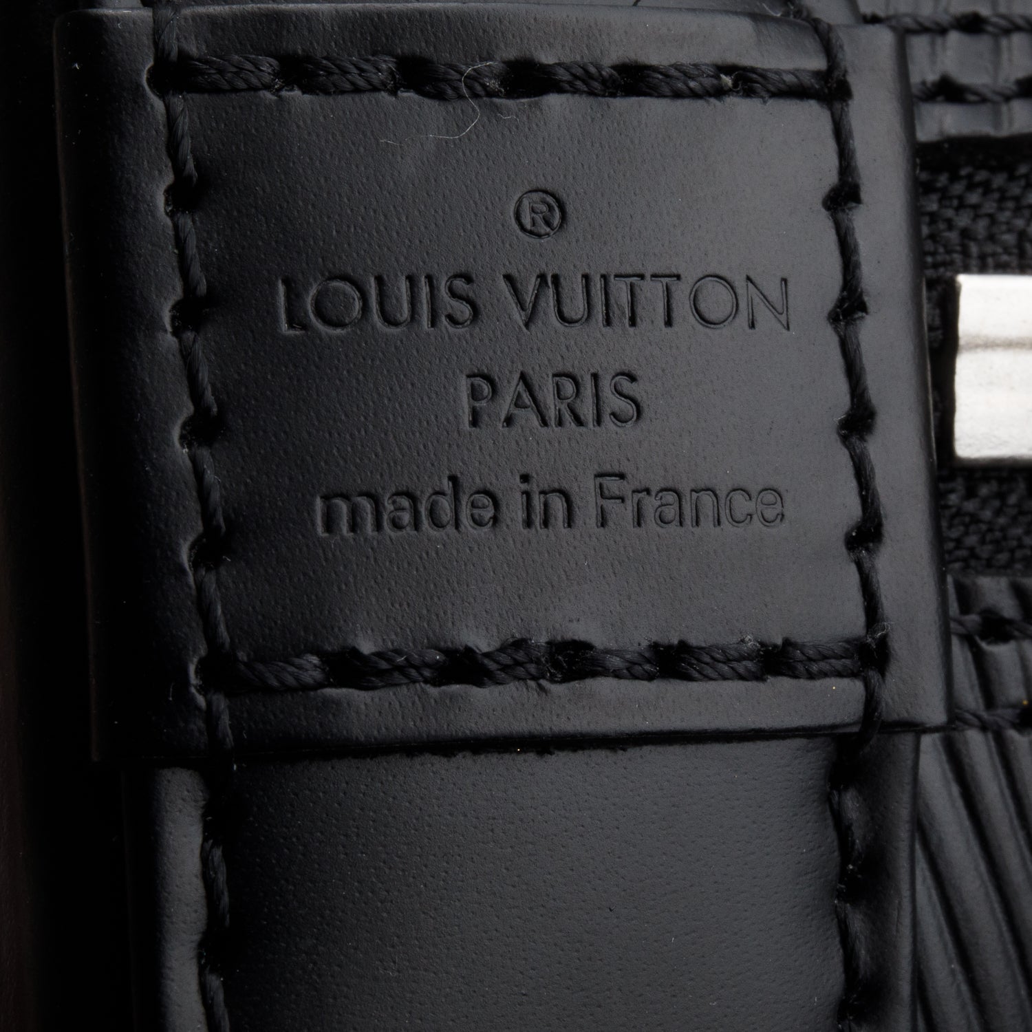 Louis Vuitton Black Epi Leather Alma BB w/ Strap