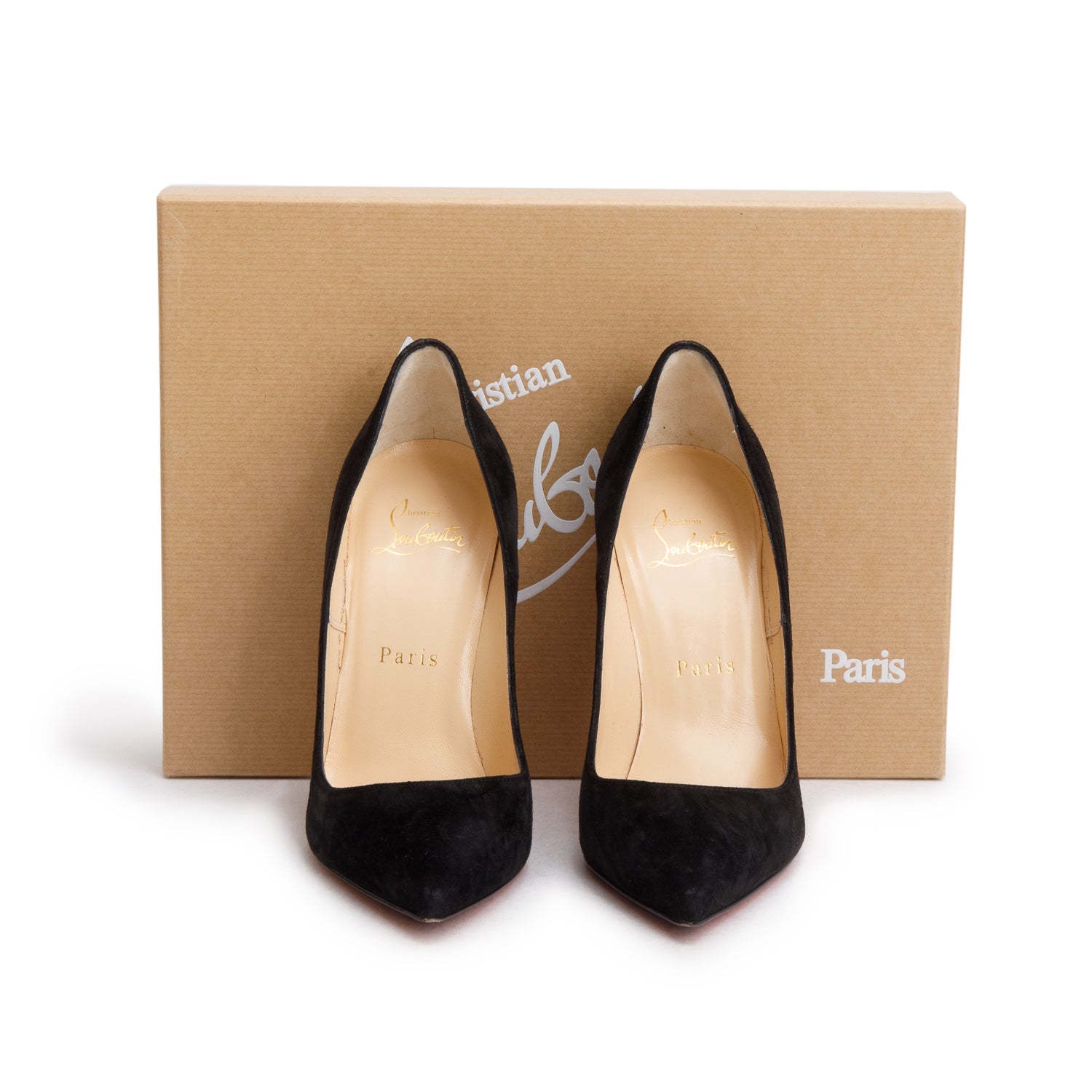 Christian Louboutin Black Veau Velours So Kate 120 Pumps, Size 36 w/ Box