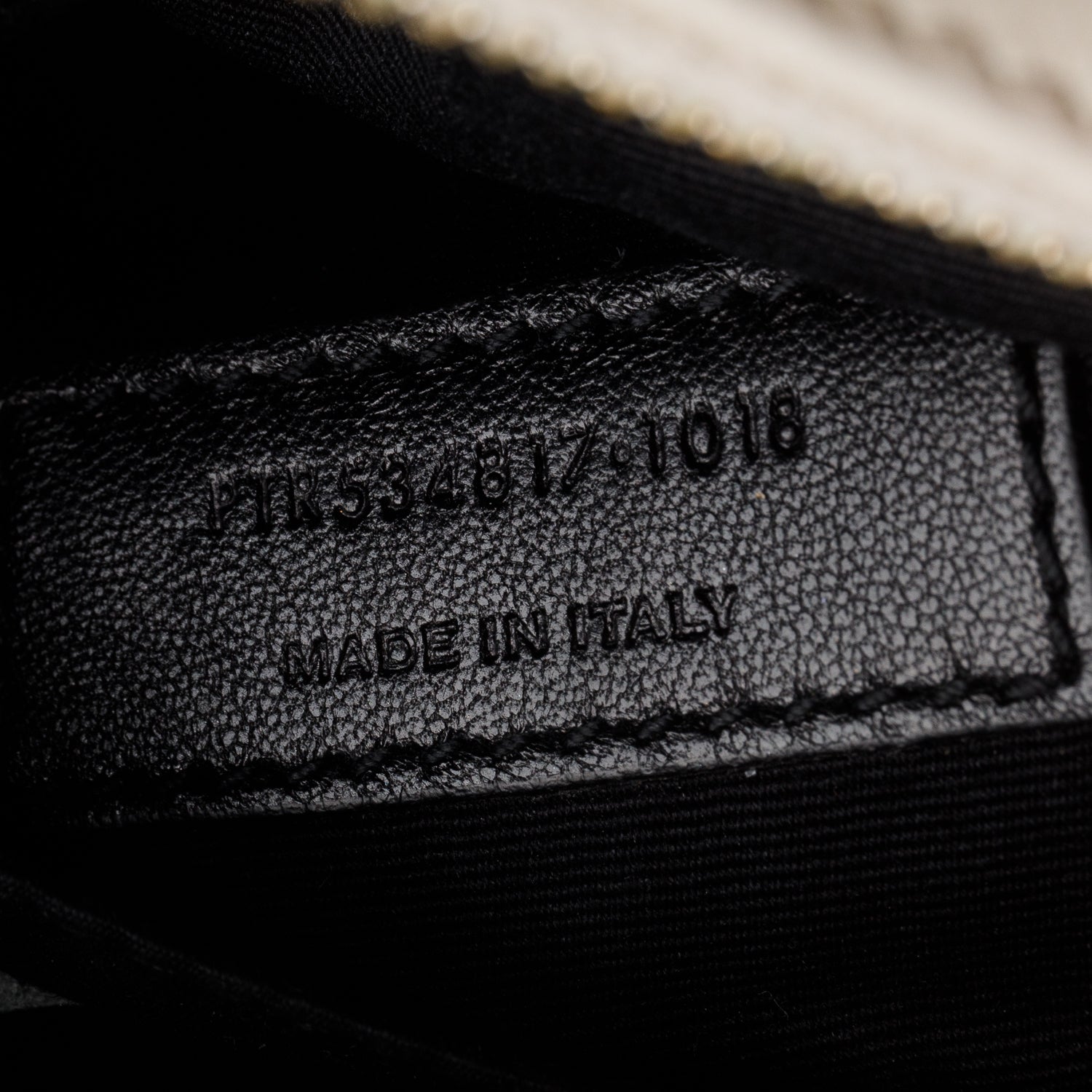 Saint Laurent Cream Calfskin Matelasse Monogram Lou Belt Bag