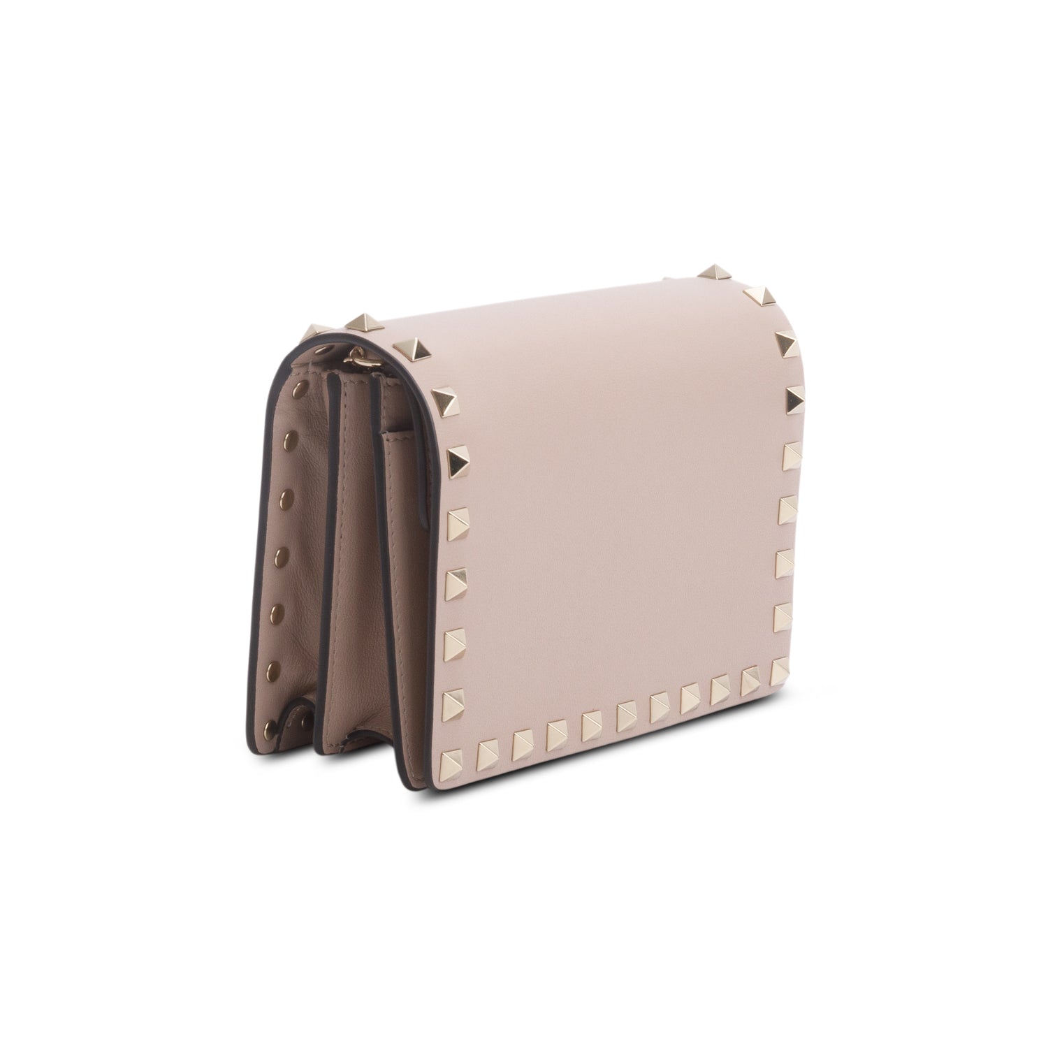 Valentino Pink Rockstud Wallet on Chain w/ Box