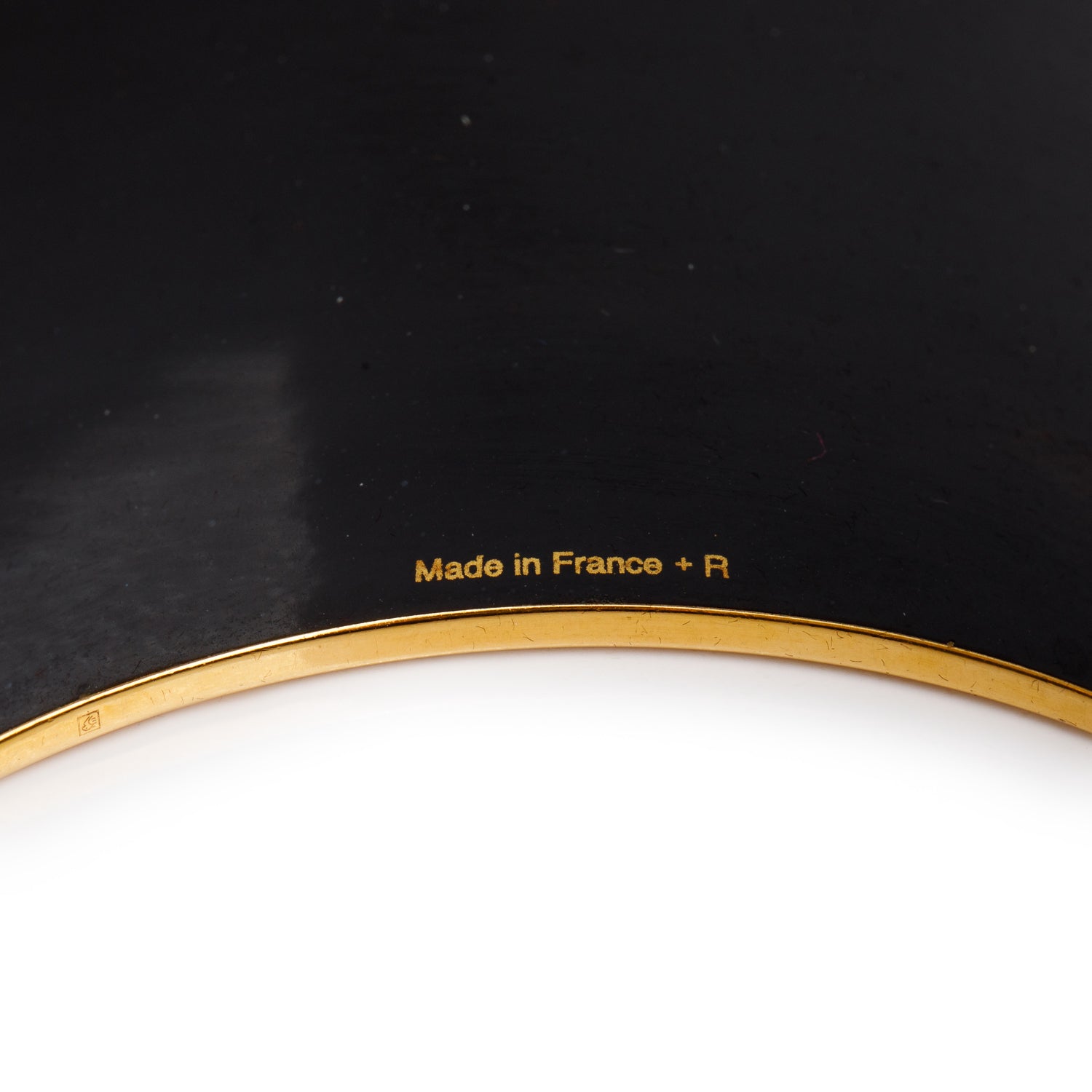 Hermes Gold-Plated Green/Multicolor Enamel Extra Wide Bangle w/ Box