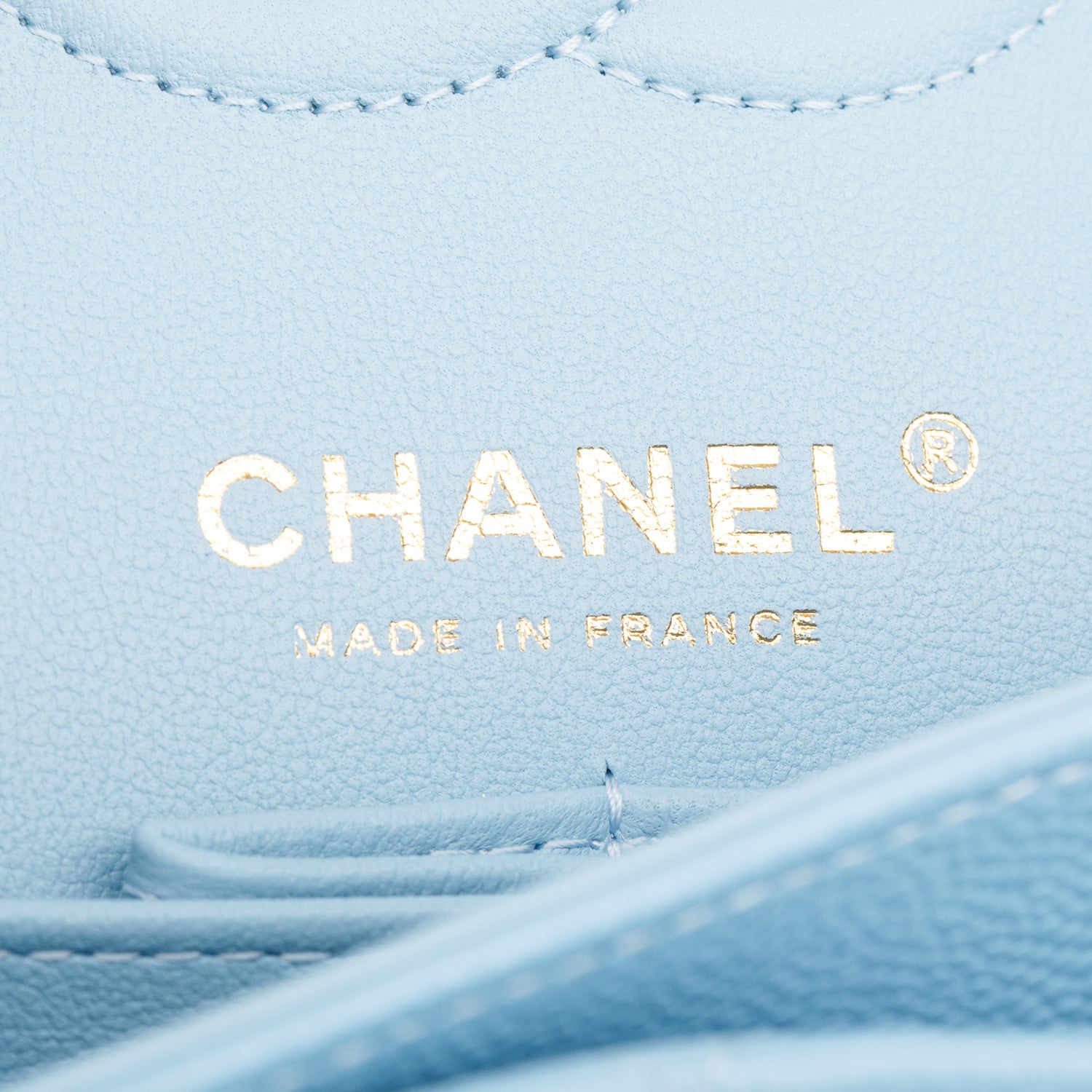 Chanel Blue Caviar Quilted Leather Small Double Flap Bag w/ Box
