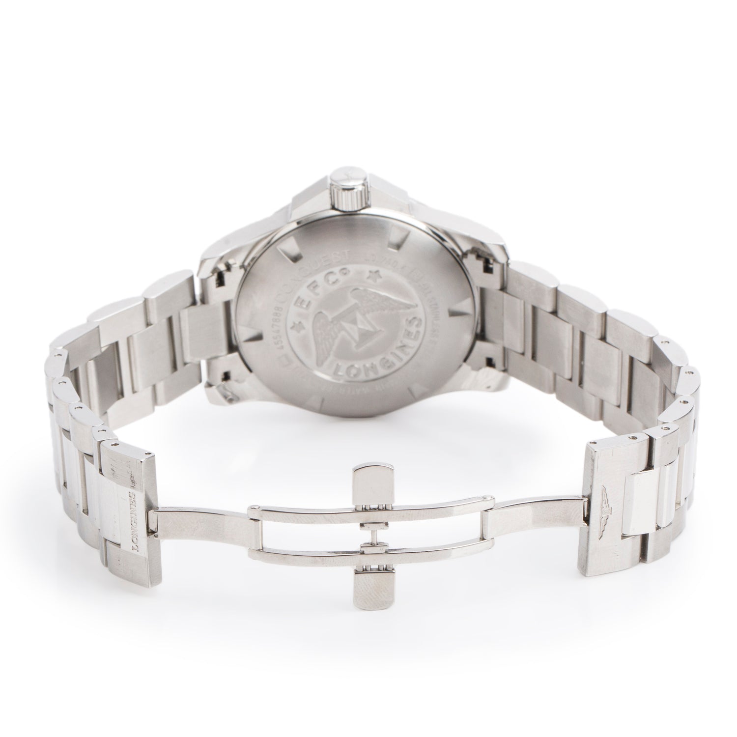 Longines 2021 Stainless Steel Conquest 43 MM Quartz Watch Silver Dial w/ Box & Papers