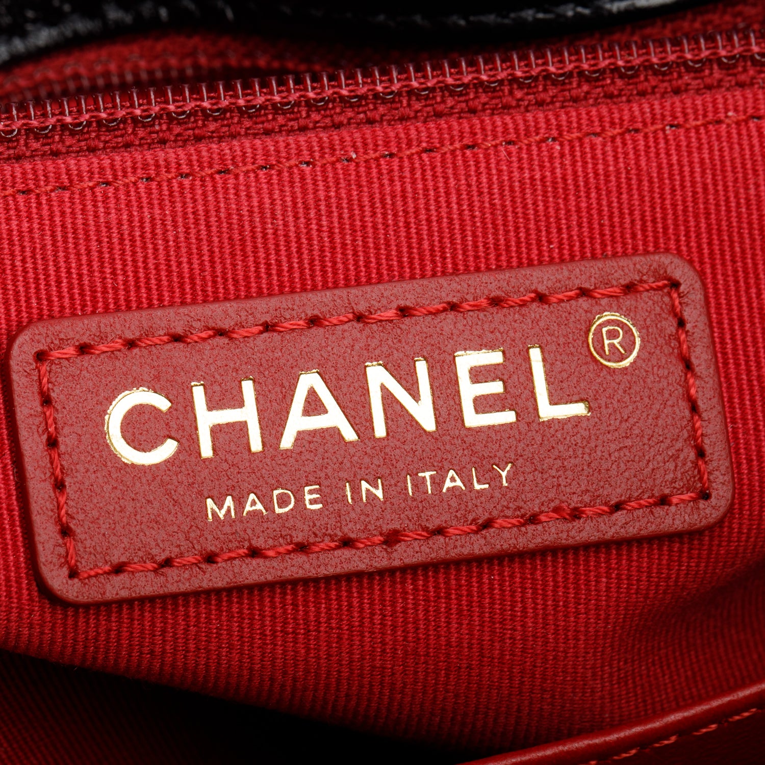 Chanel Black Shiny Crumpled Calfskin Quilted Wavy CC Hobo w/ Box