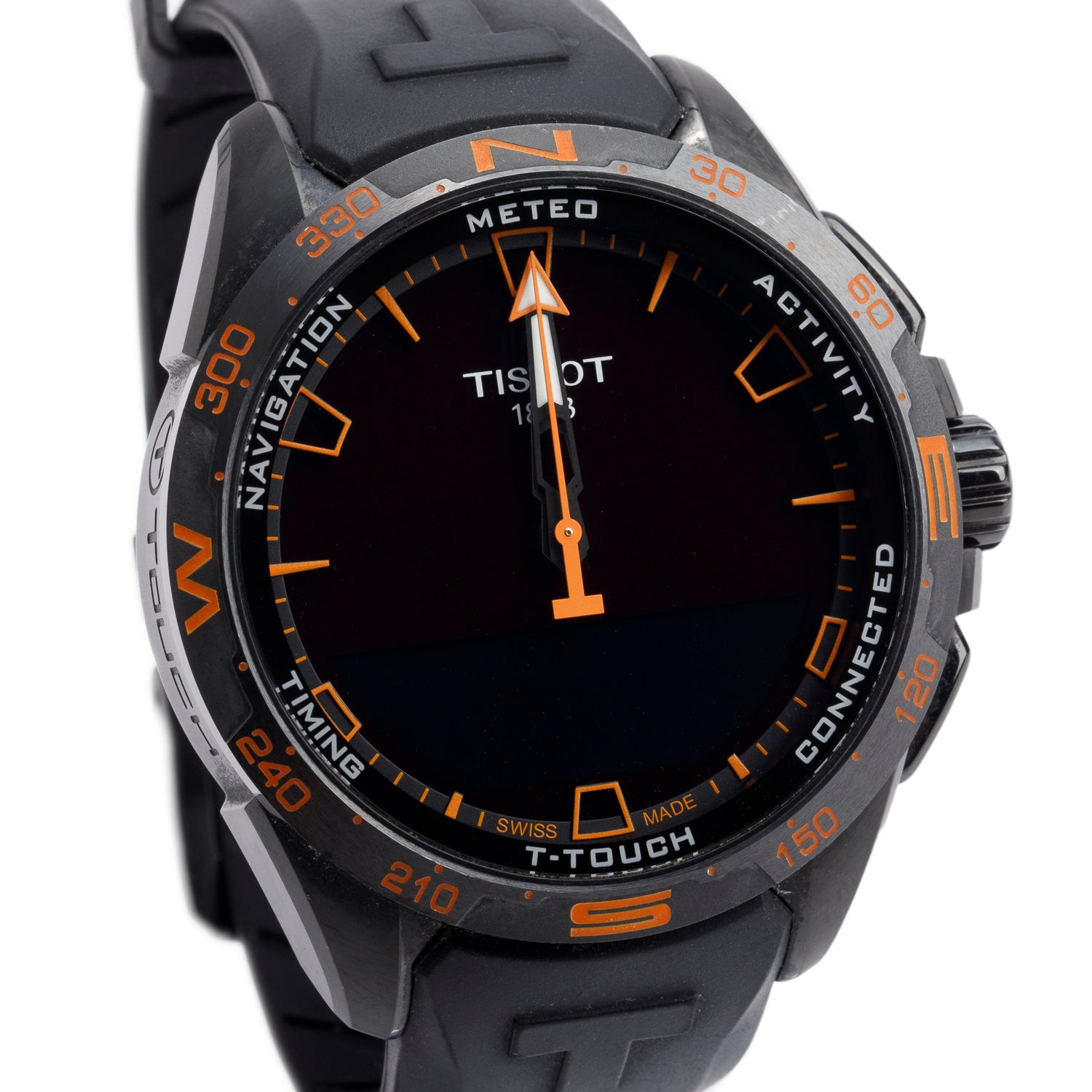 Tissot Black PVD Titanium T-Touch Connect Solar 47.5 MM Quartz Watch w/ Charger