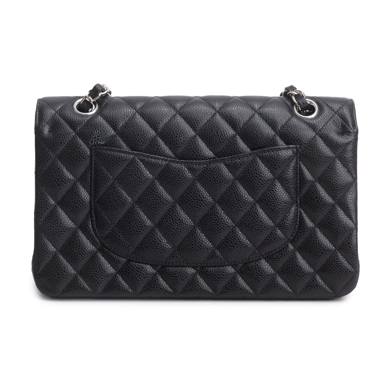 Chanel Black Caviar Classic Medium Double Flap Bag