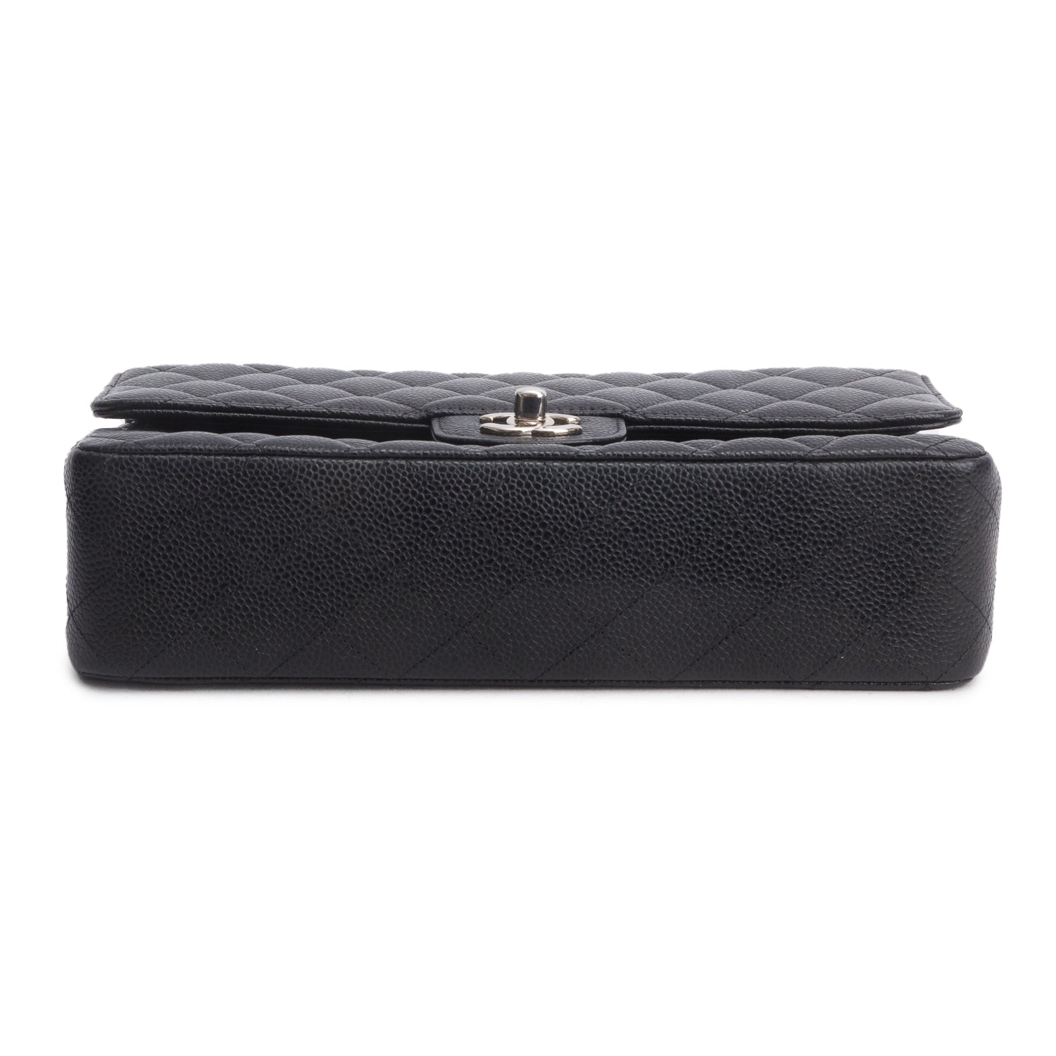 Chanel Black Caviar Classic Medium Double Flap Bag