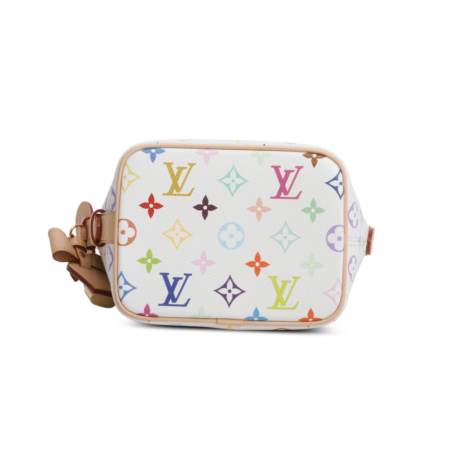 Louis Vuitton Monogram Multicolor LV x TM All in BB Bucket Bag w/ Pouch & Strap