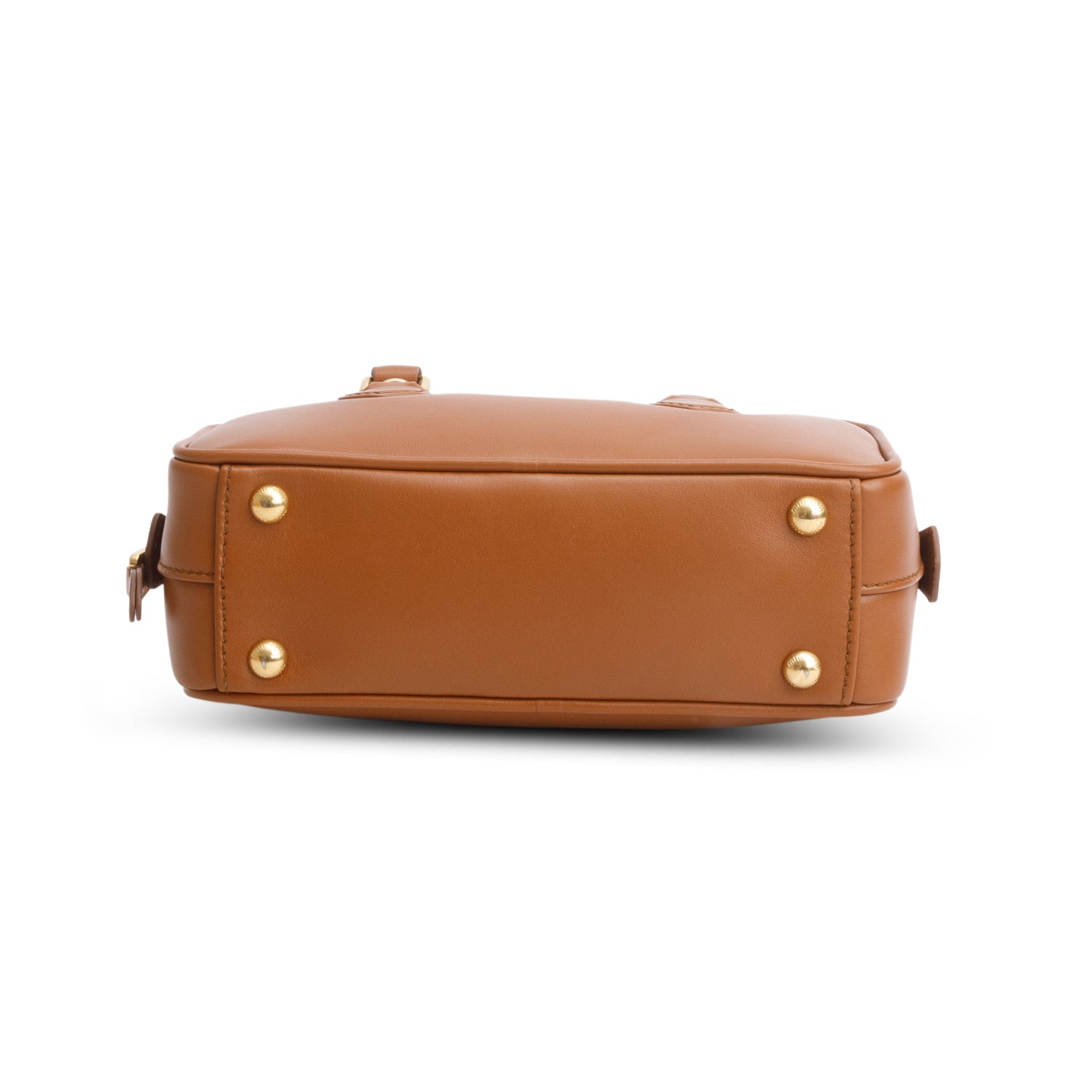 Miu Miu Brown Calfskin Arcadie Regular Top Handle Bag w/ Box & Strap