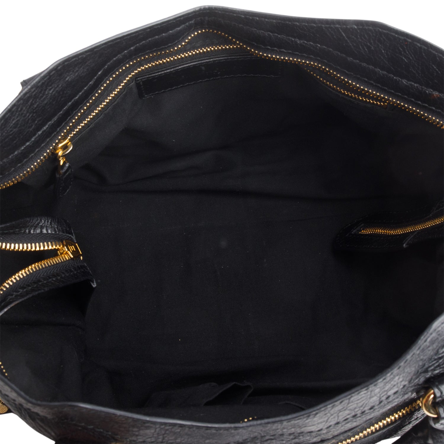 Balenciaga Black Agneau Leather Le City Medium Bag w/ Strap