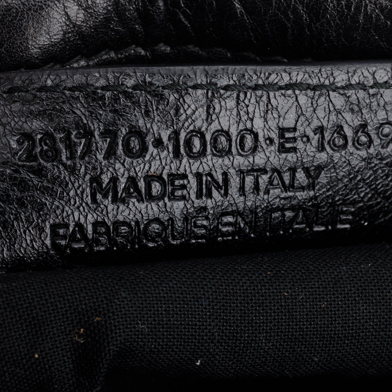 Balenciaga Black Agneau Leather Le City Medium Bag w/ Strap