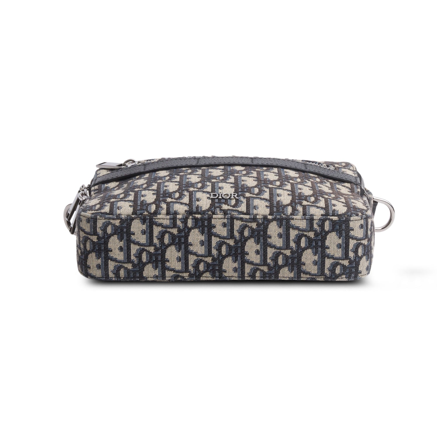 Christian Dior 2023 Blue Oblique Jacquard Mini Safari w/ Box, Receipt & Strap