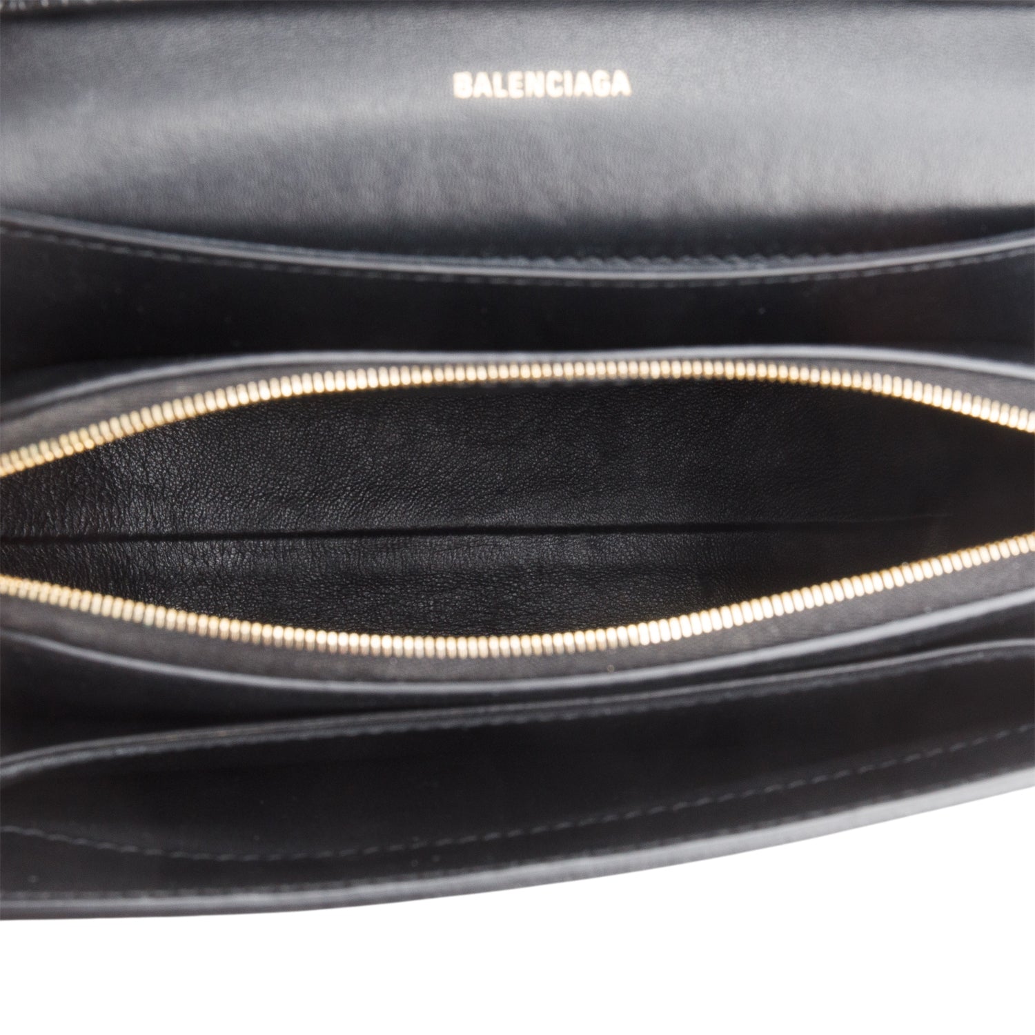Balenciaga Black Shiny Calfskin Croc Embossed B.Dot Flap Bag w/ Strap