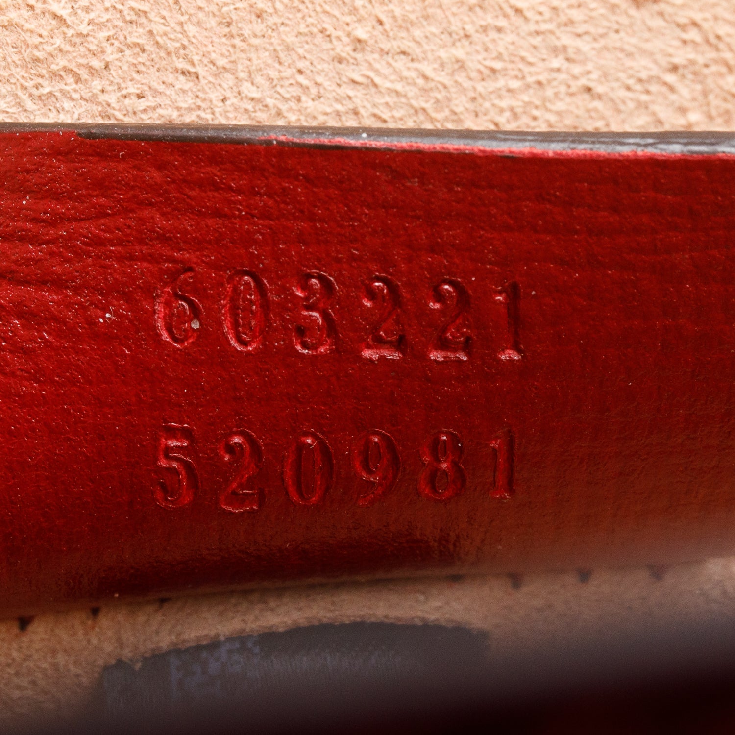 Gucci Red Azalea Calfskin Small Padlock Bamboo Shoulder Bag w/ Strap