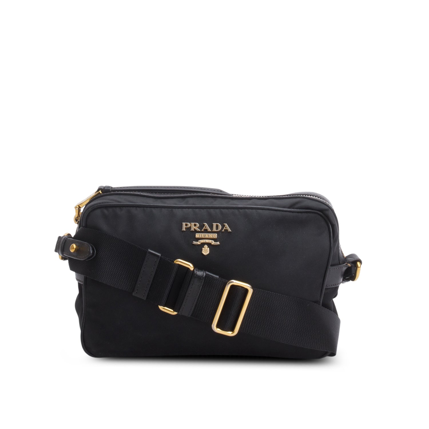 Prada Black Tessuto Nylon Crossbody Bag