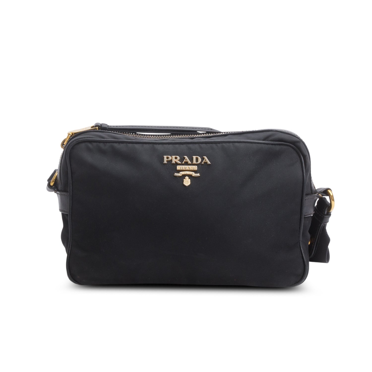 Prada Black Tessuto Nylon Crossbody Bag