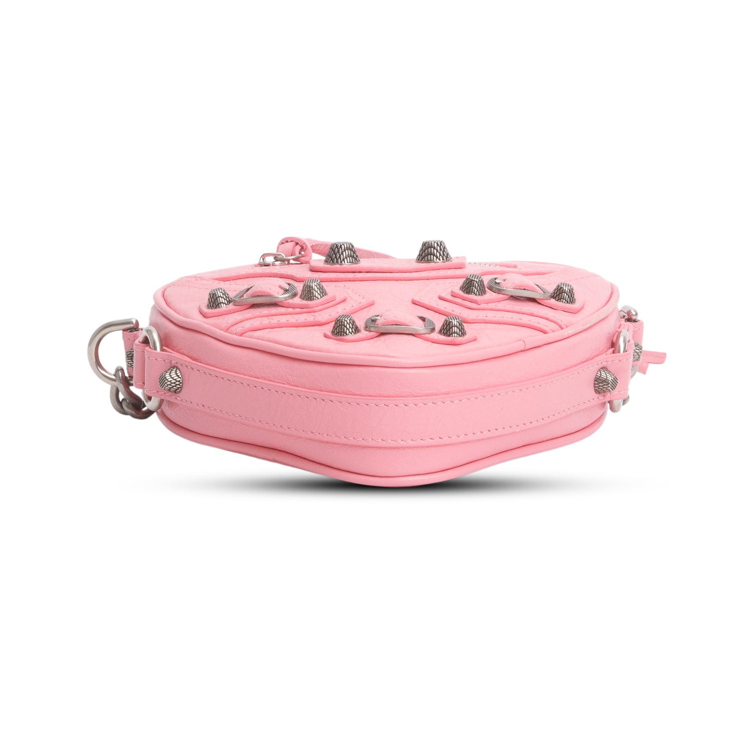 Balenciaga Pink Extra Supple Calfskin Le Cagole Mini Heart Bag