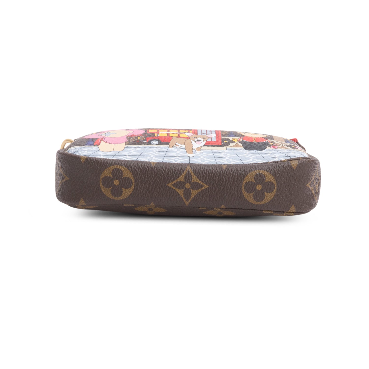 Louis Vuitton 2021 Monogram Christmas Animation Mini Pochette Accessories w/ Box